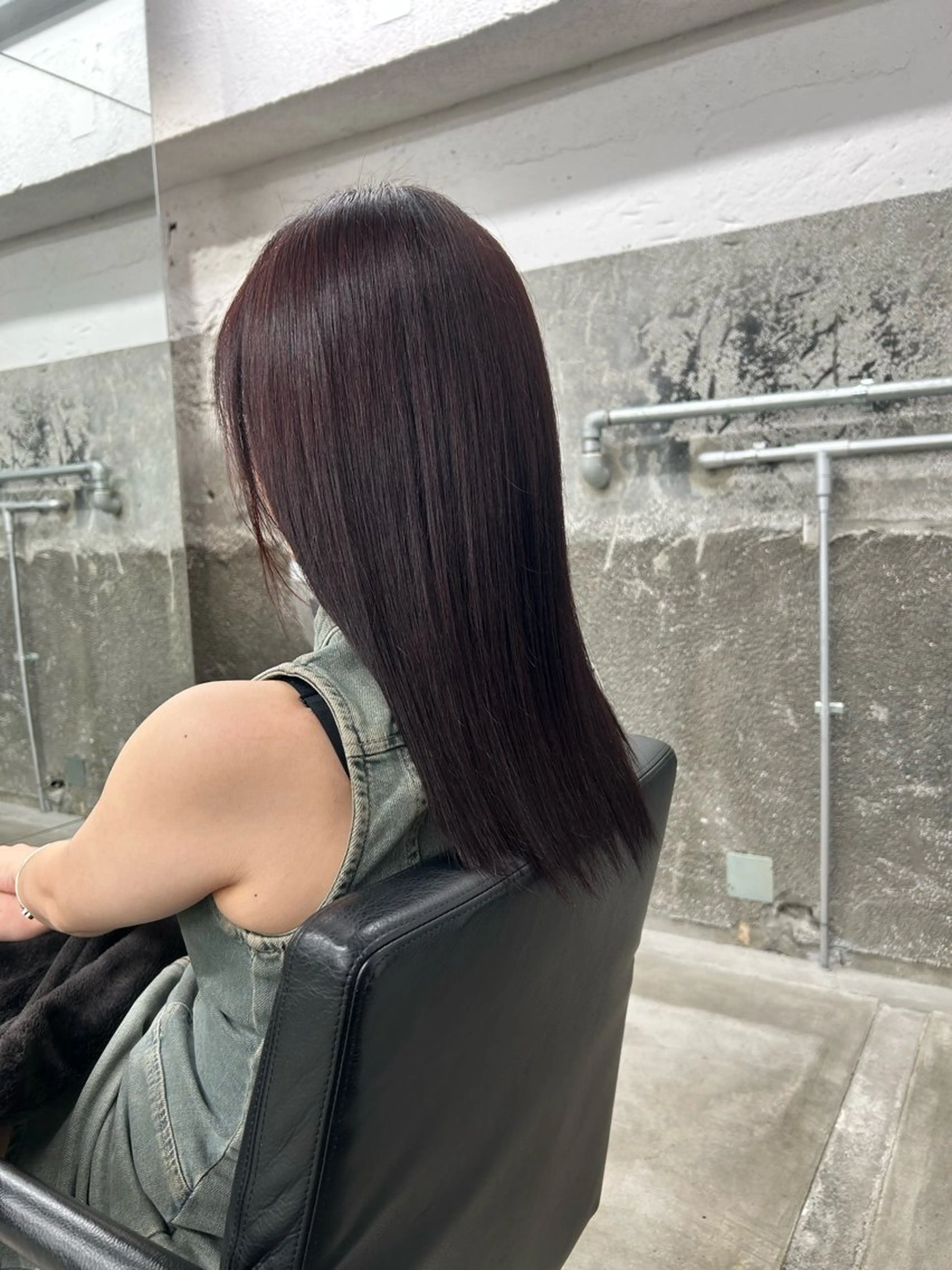 セミロング カラー ヘアカラー 北浦 雅のヘアスタイル