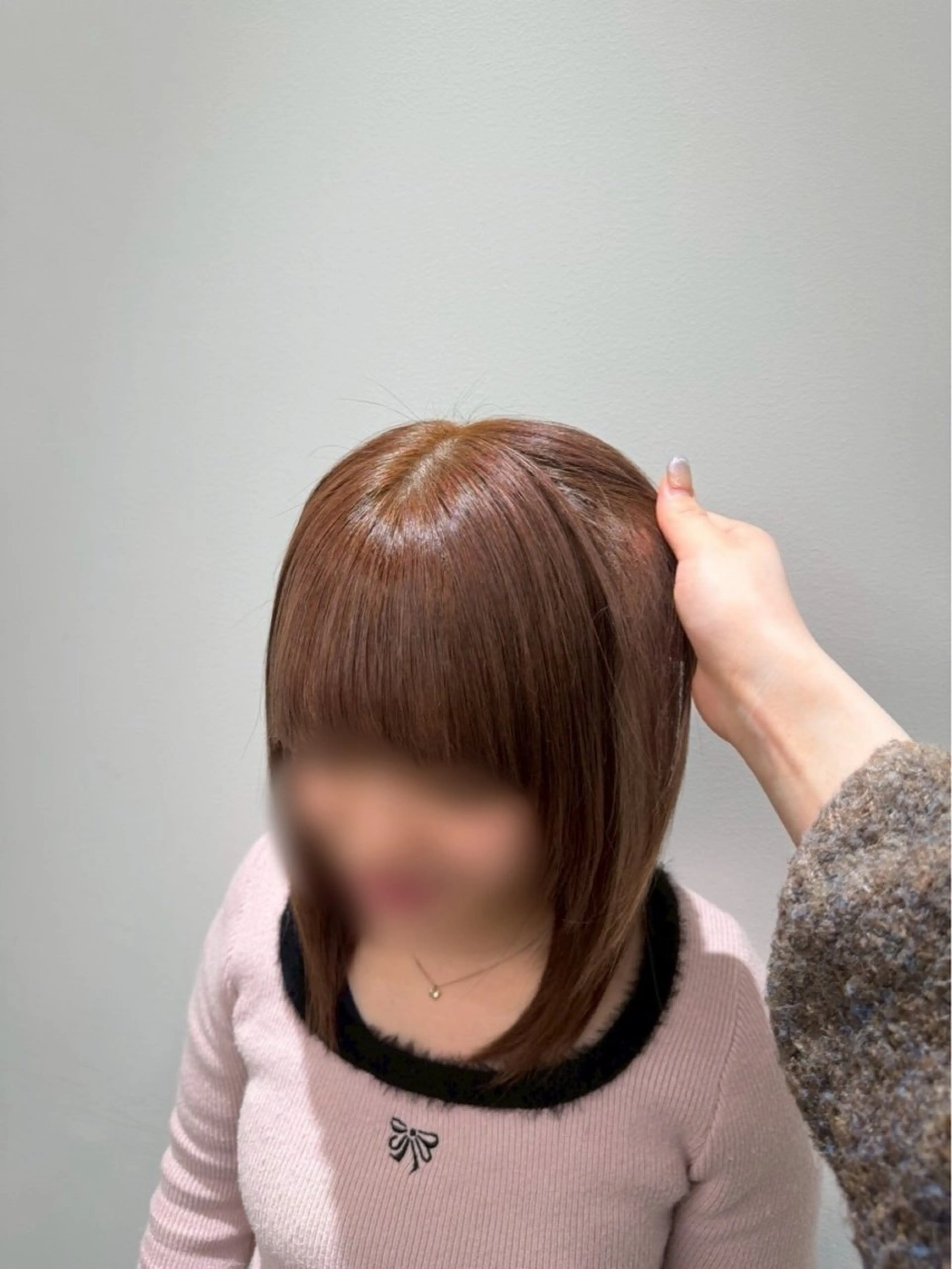 ミディアム カラー ベージュカラー ブリーチ ダブルカラー ブリーチなしカラー みうら しずく🪐のヘアスタイル