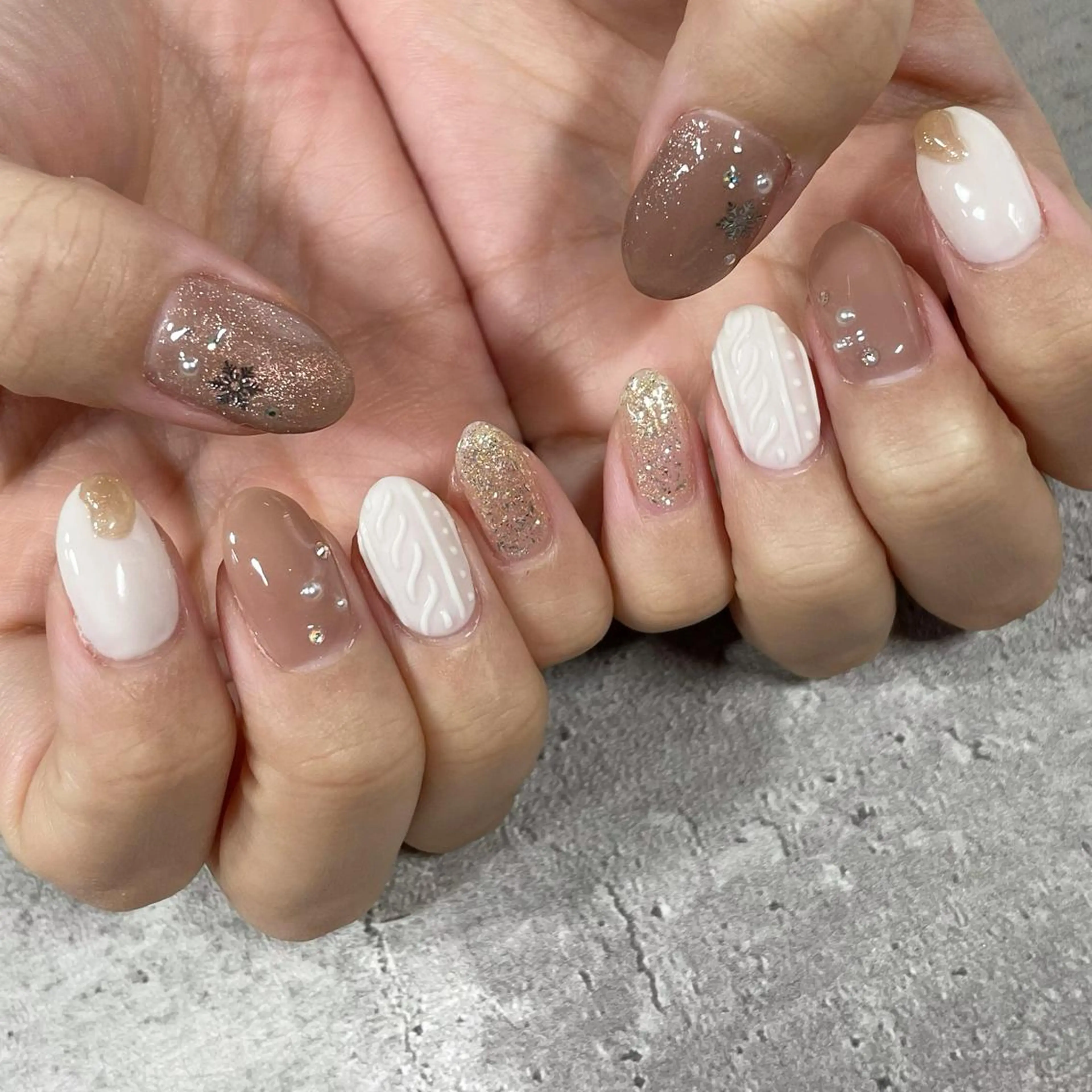 ネイル ジェルネイル 東 千夏のネイルデザイン