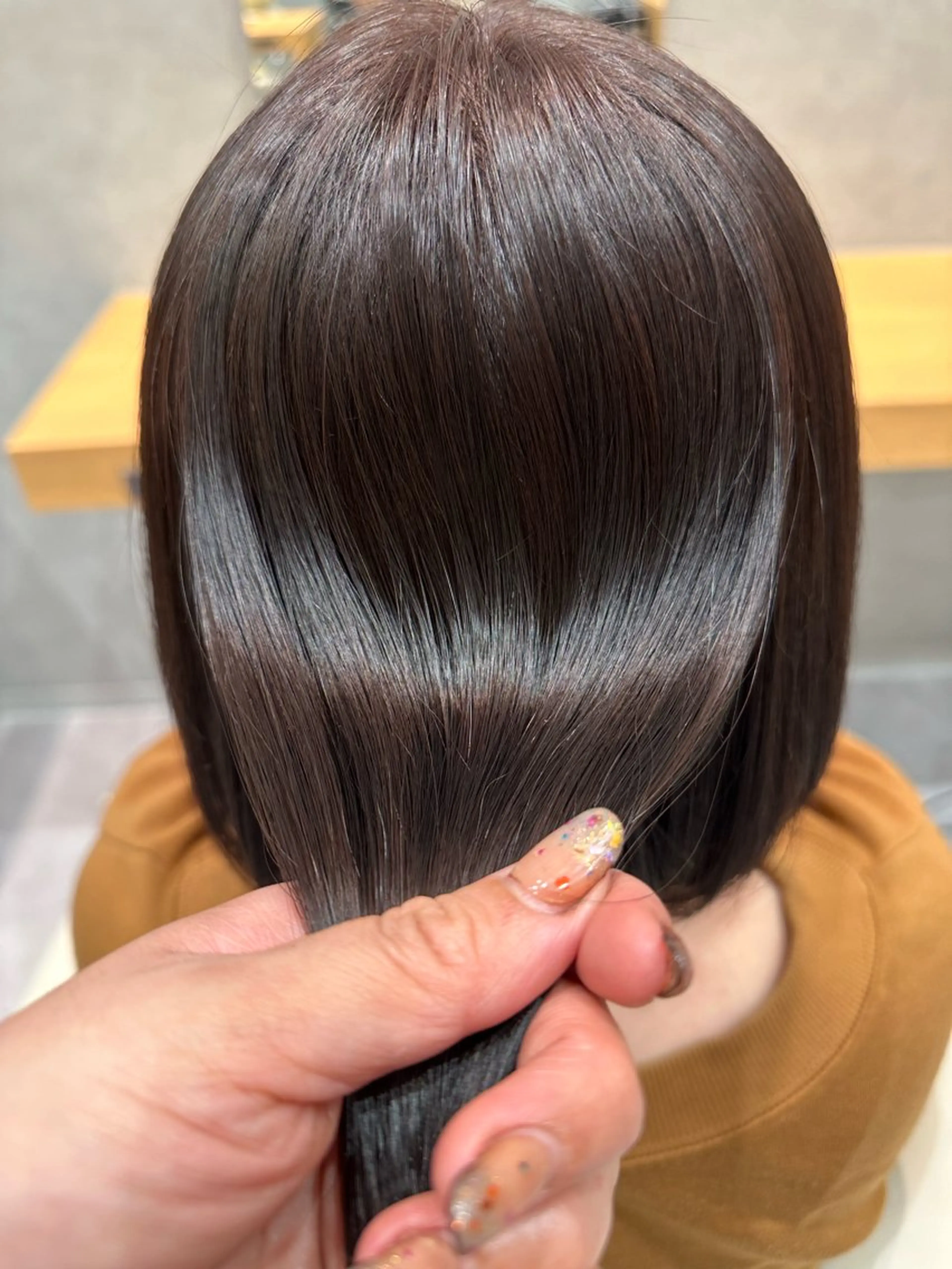 ミディアム 森 沙織のヘアスタイル