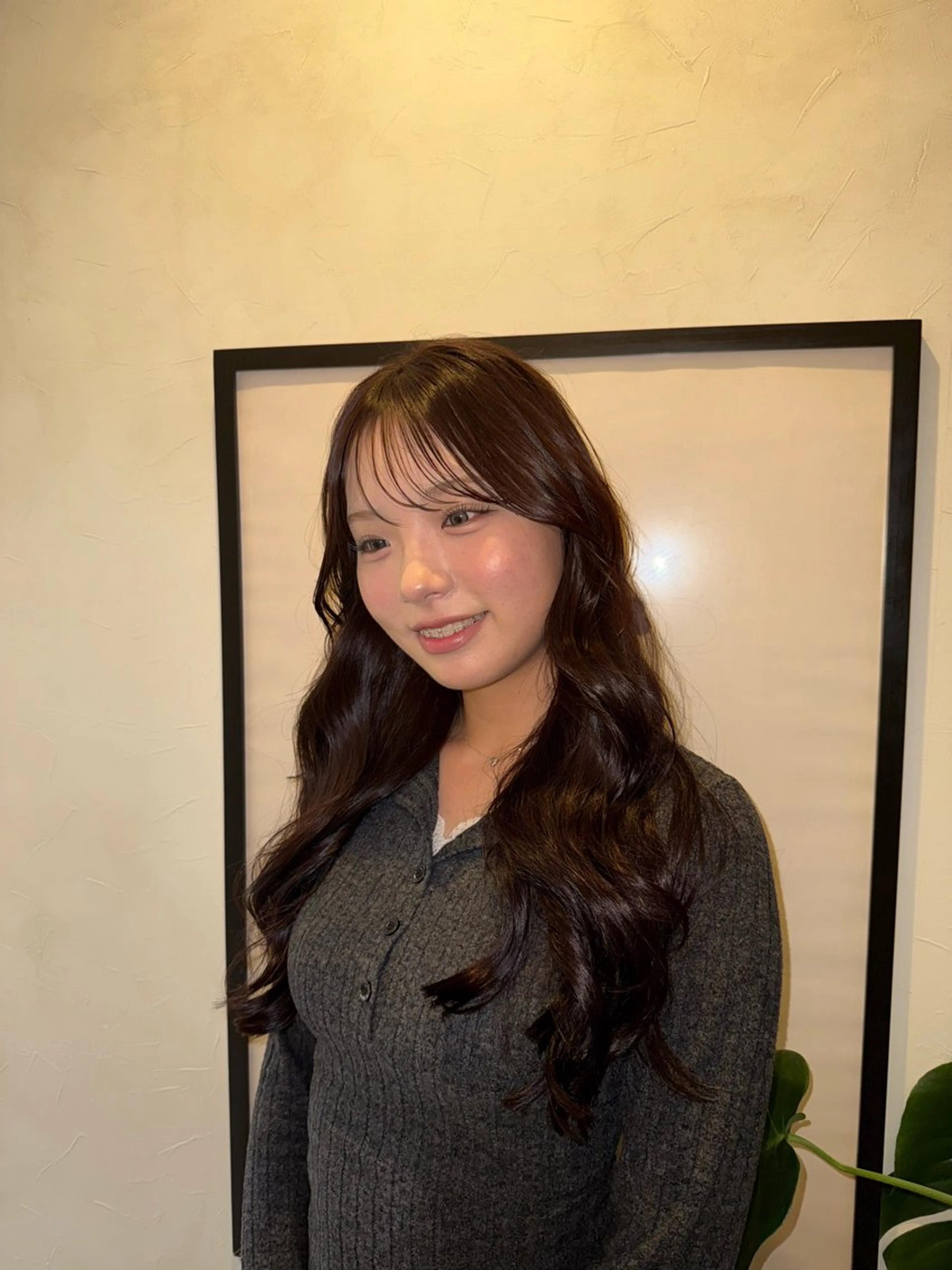 ロング カラー ブラウンカラー チョコレートブラウン 透明感カラー カット ヘアカラー みづき 新宿のヘアスタイル