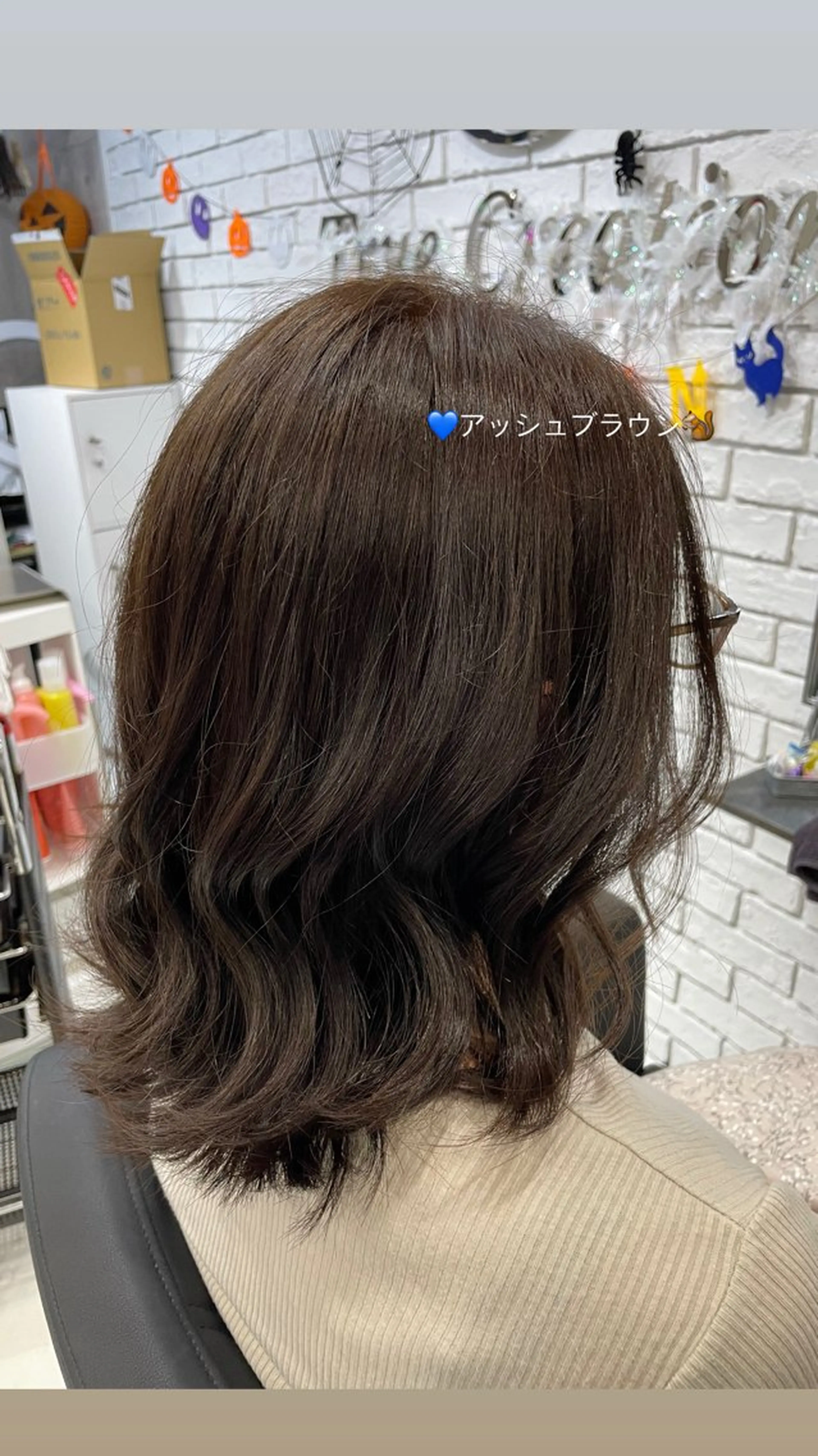 ミディアム カラー 🥣ケアブリーチカ ラーTakato🥛のヘアスタイル