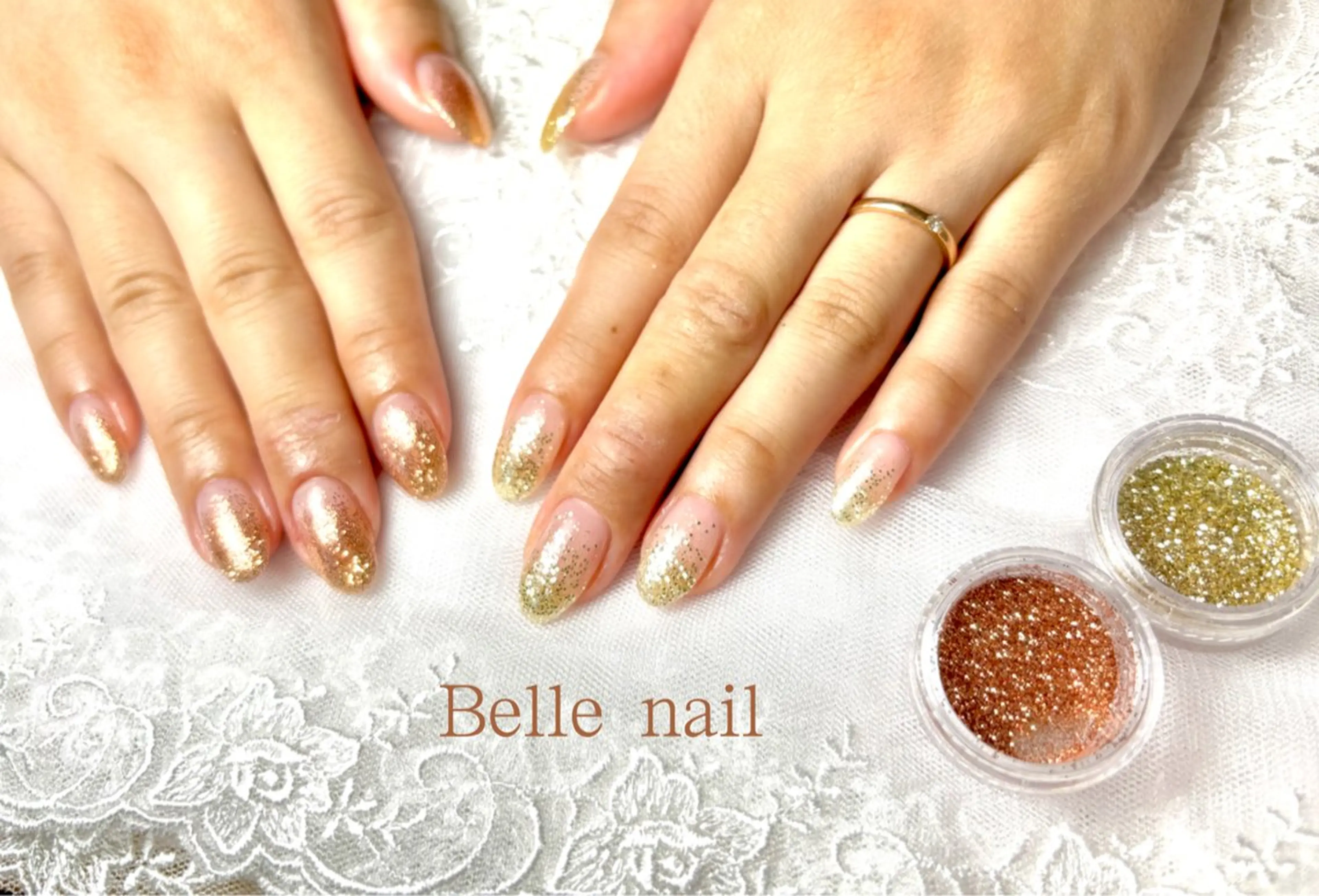 ネイル グラデーション ワンホンネイル ハンドネイル フットネイル Belle　ネイル＆ ホワイトニングサロンのネイルデザイン