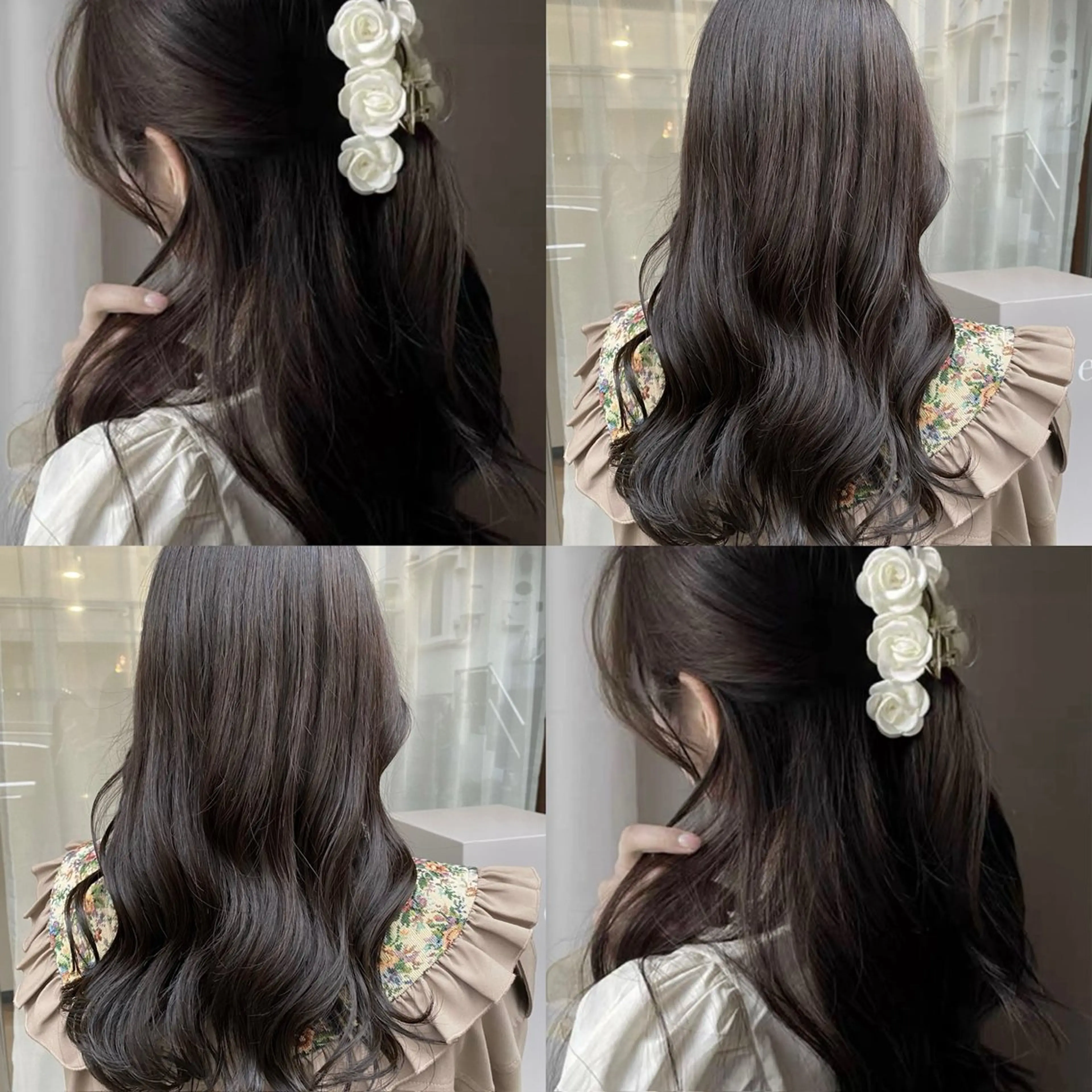 ロング カラー グレージュ カット ヘアカラー トリートメント グレージュ/レイヤー /韓国ヘア/RISAのヘアスタイル