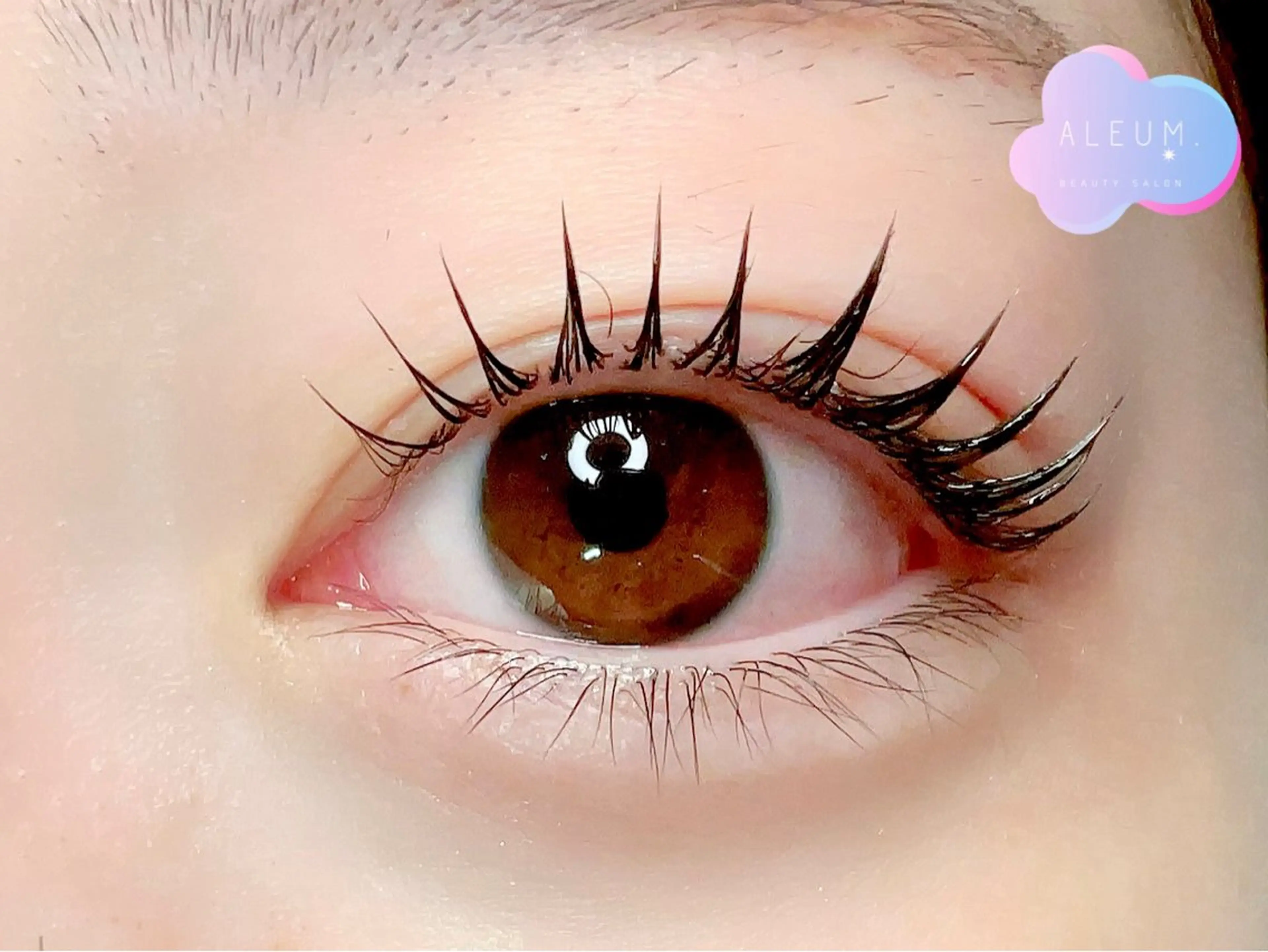 🌸SNSモデル🌸まつげパーマ🌸美容液成分配合✨コーティングで束感仕上げ!メンズ大歓迎！の写真