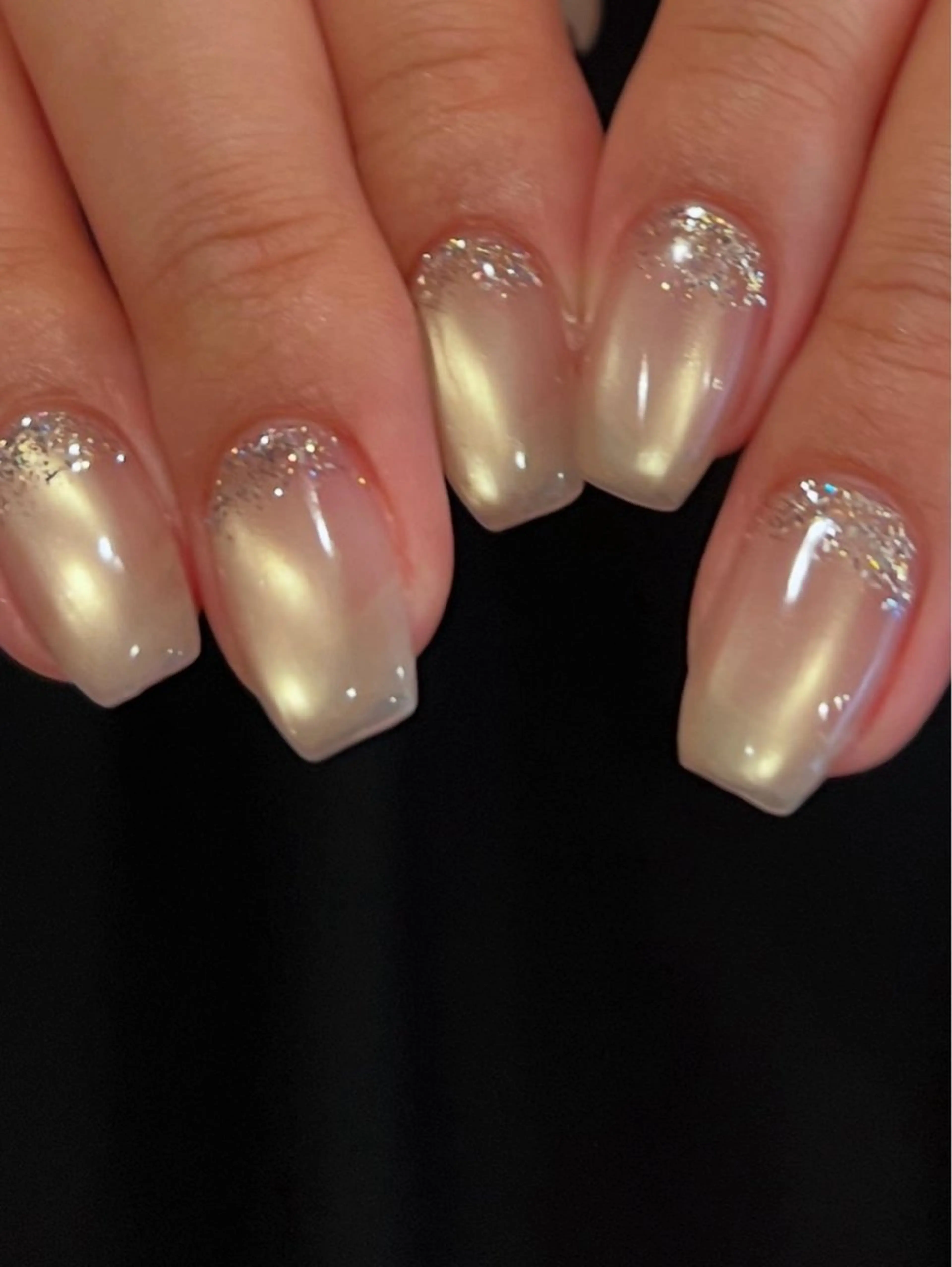 ネイル 氷ネイル・うるうるネイル マグネットネイル ハンドネイル nr. nayuのネイルデザイン