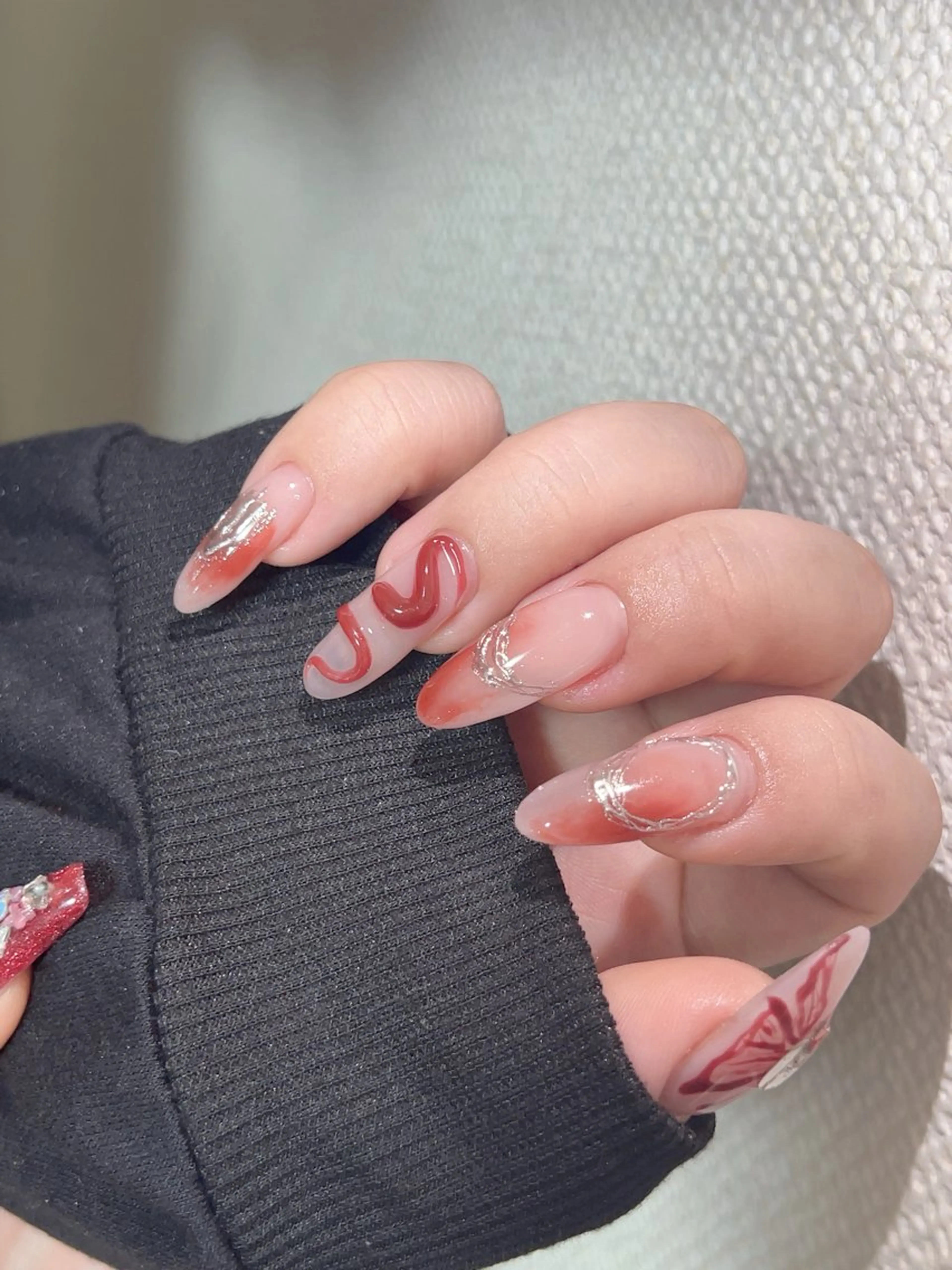 ネイル ハンドネイル ハンドケア 🎀Pink ピンク🎀のネイルデザイン