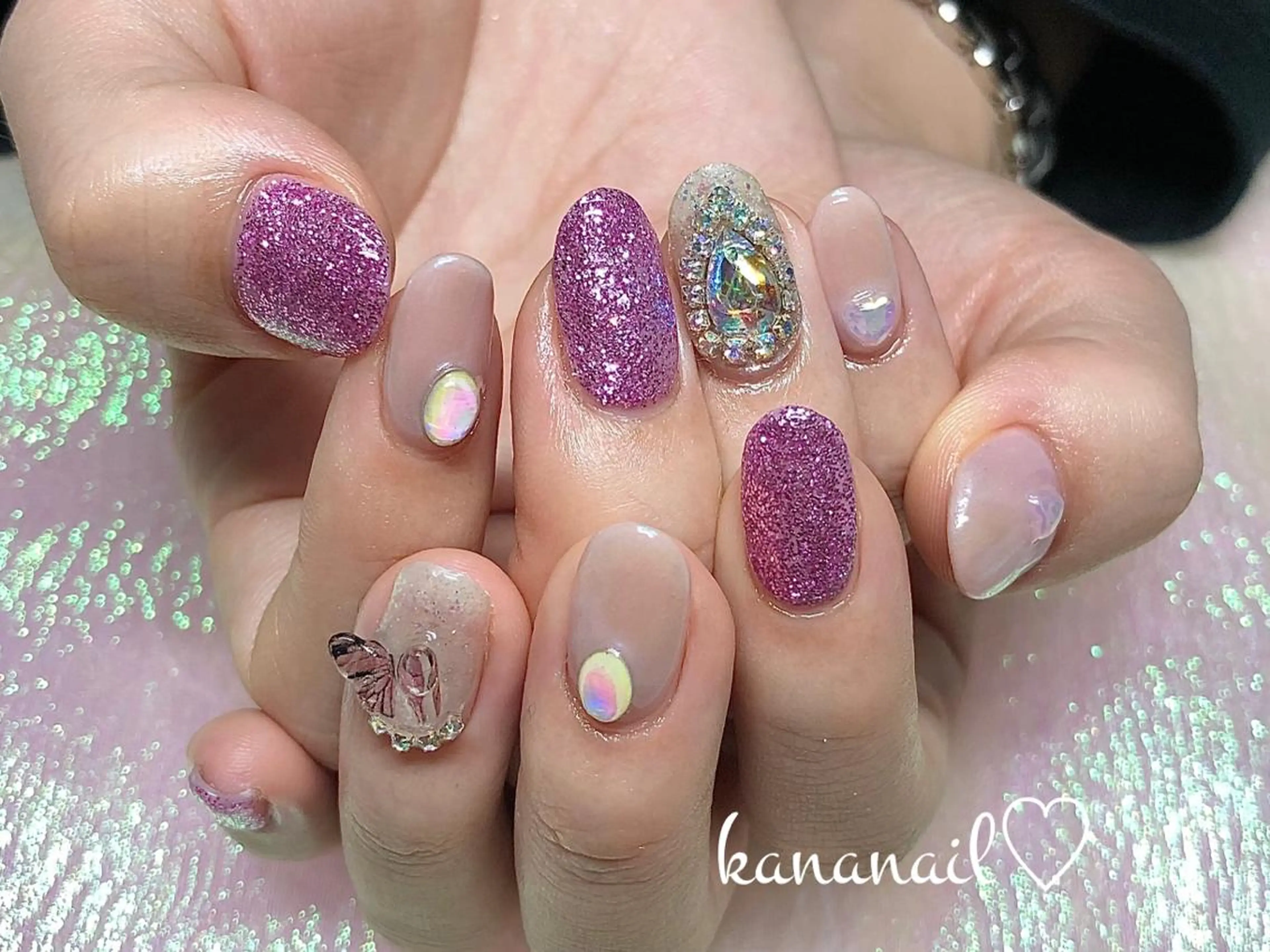 ネイル ミディアムネイル ハンドネイル kananail ♡のネイルデザイン