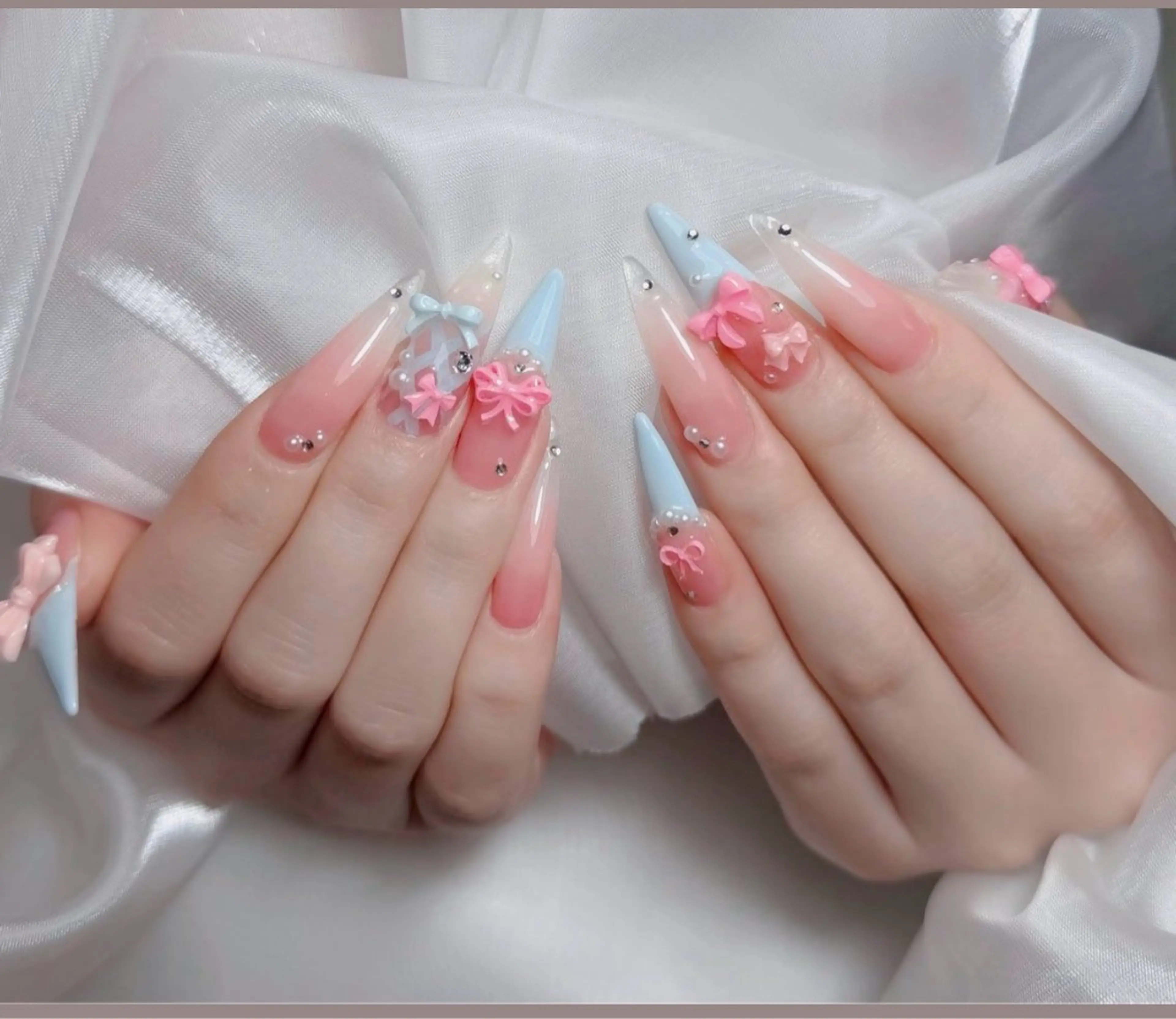 ネイル アートネイル 韓国ネイル 持ち込み ワンホンネイル ハンドネイル Lenie Nail Salonのネイルデザイン