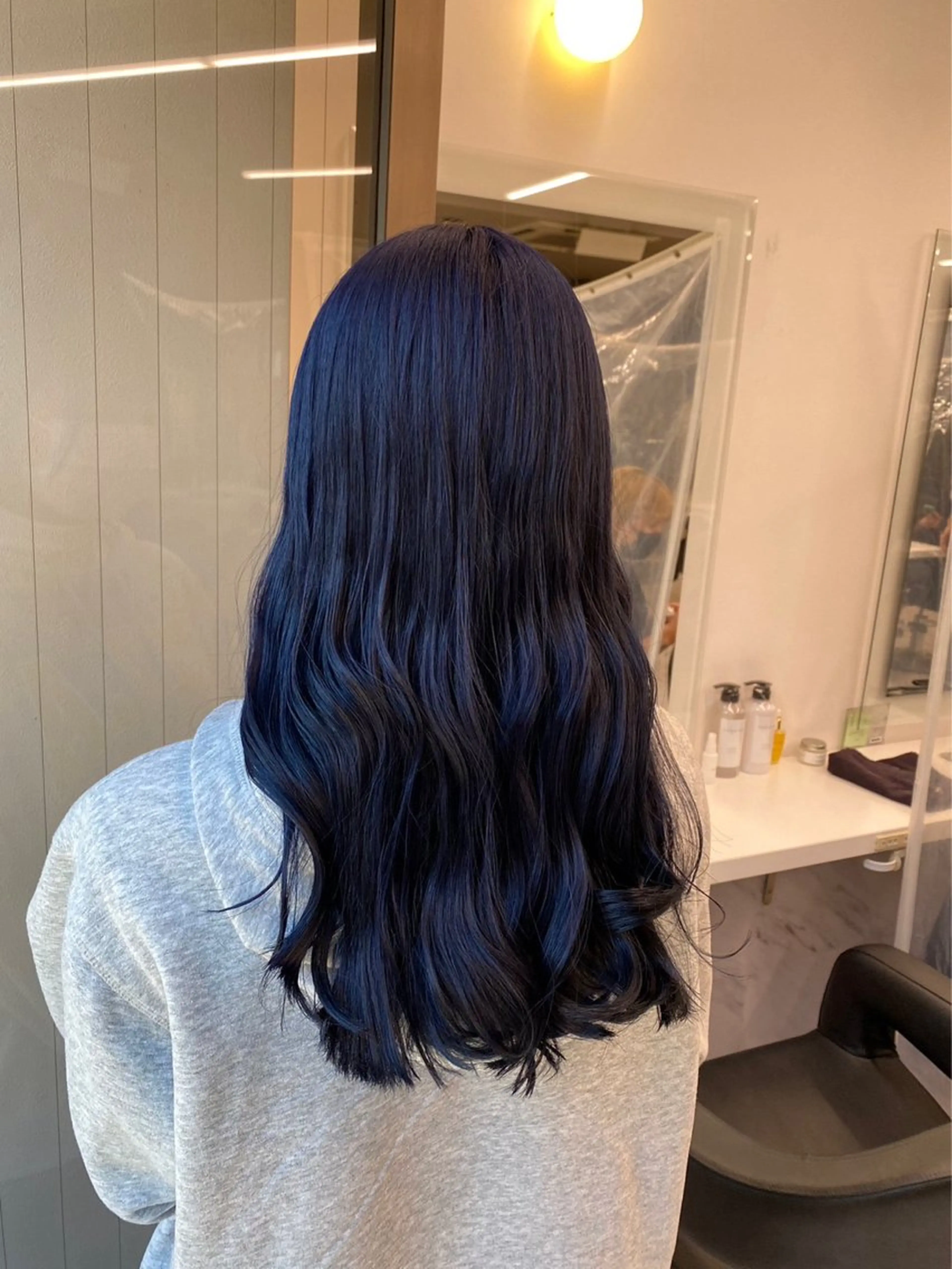 ロング カラー ヘアカラー トリートメント ヘッドスパ ヘアセット 🦋色落ち綺麗カラー メンズYUZU🦋‪のヘアスタイル