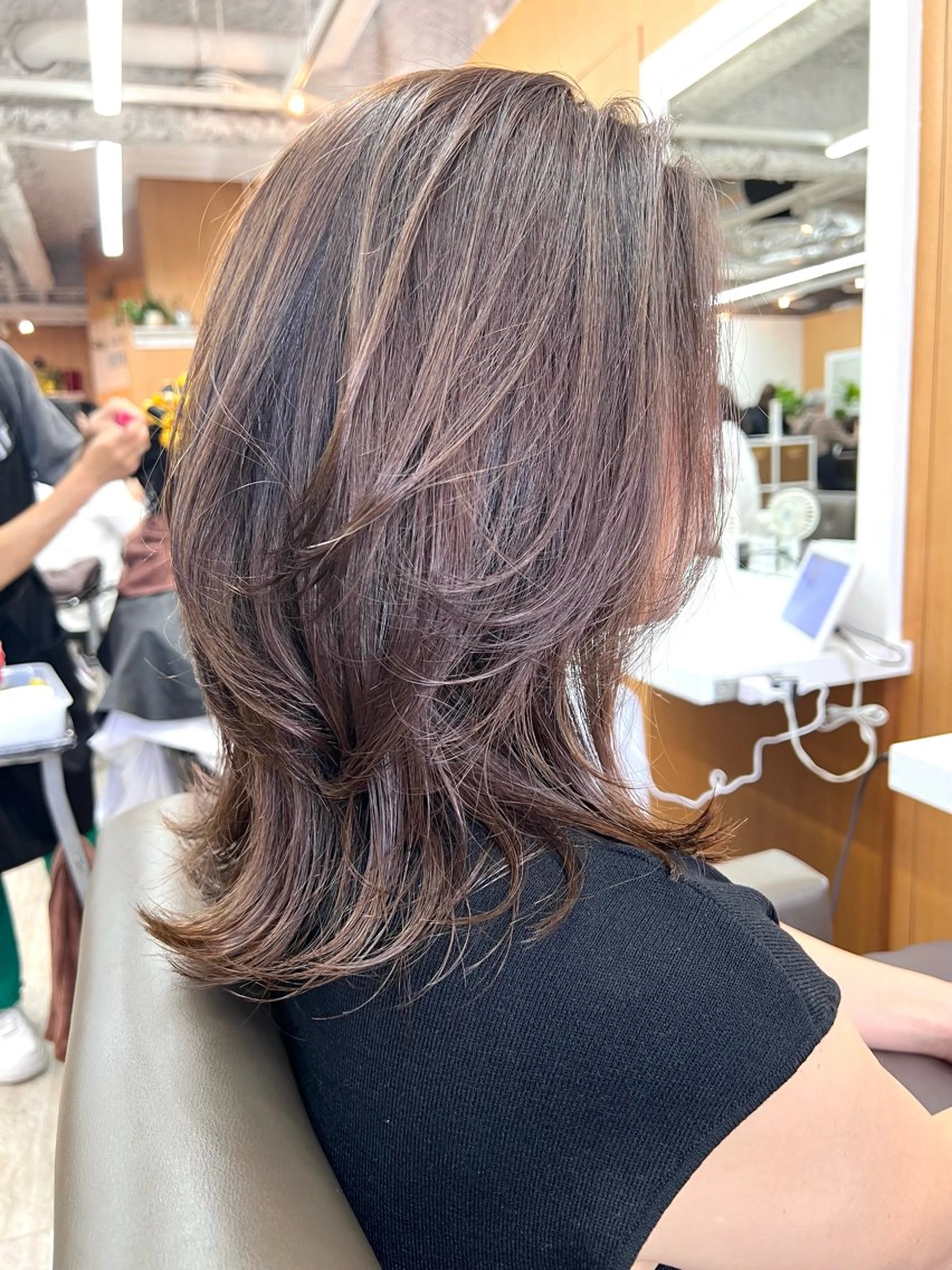 デザインハイライト＋オンカラー＋3stepトリートメントの写真