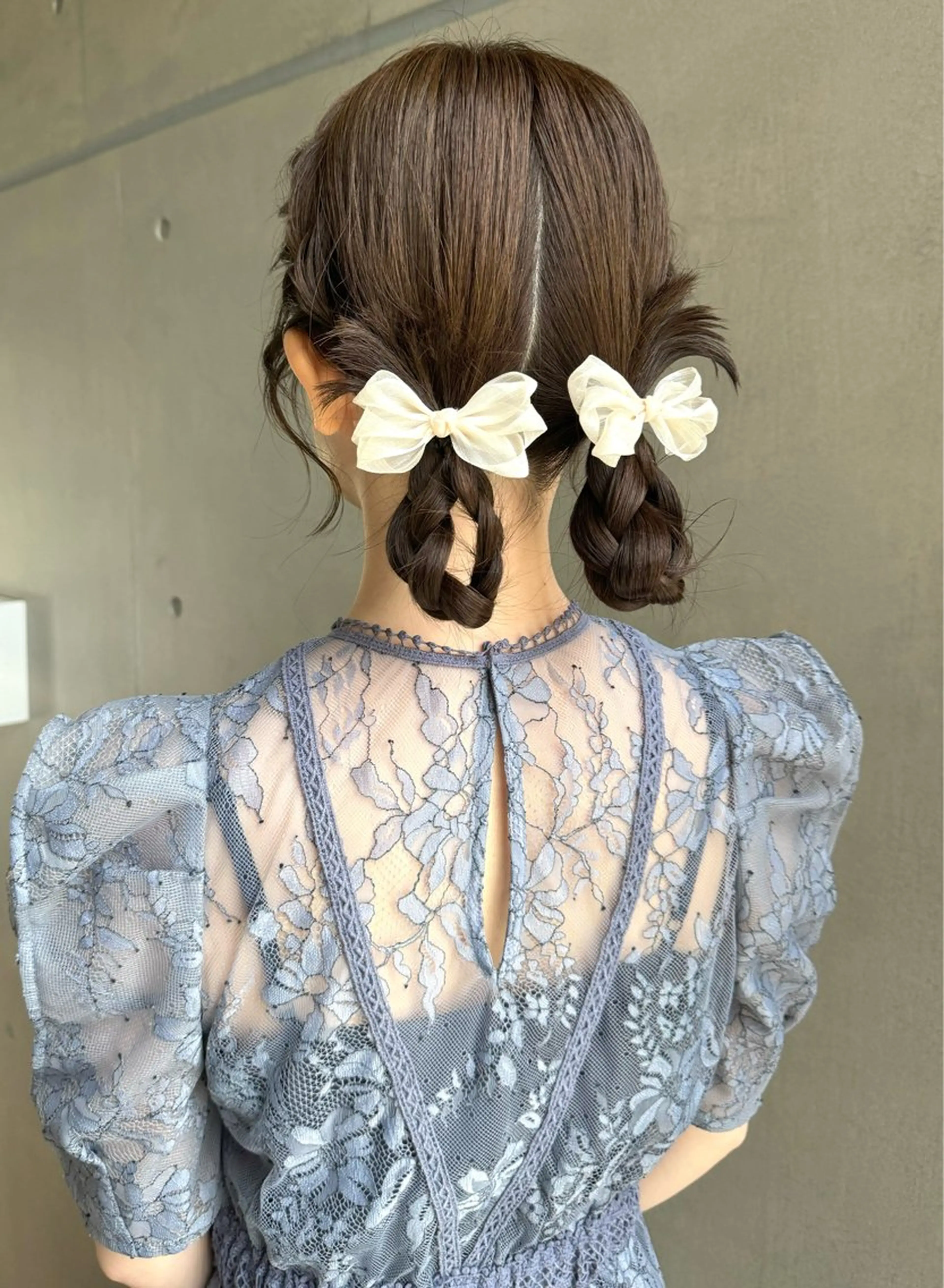 セミロング ヘアセット 透明感カラー🪡🤍 nanao🤍🪡のヘアスタイル