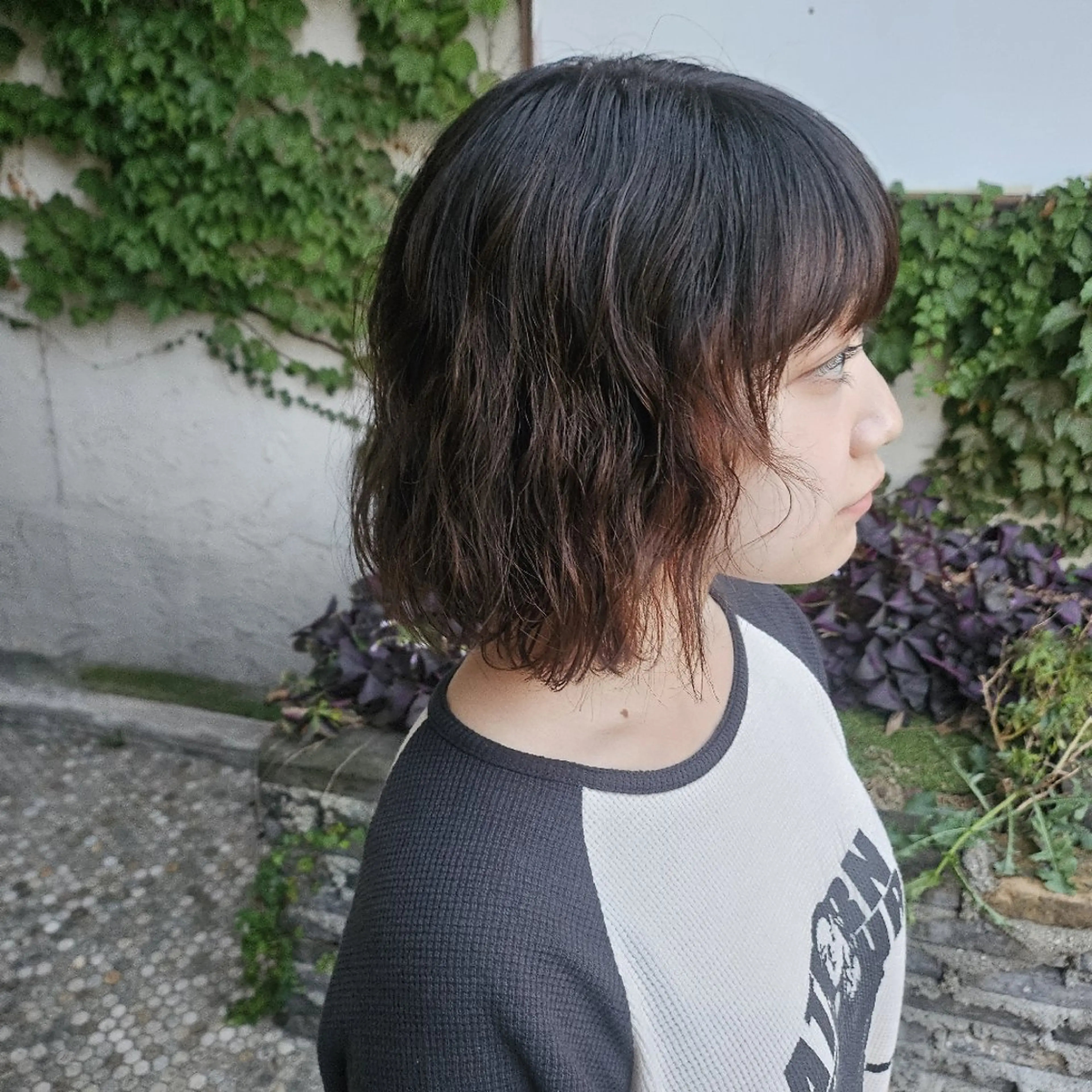 パーマ ミディアム ミディアムパーマ レイヤーカット あべかりん/原宿 /マツパ/ハイトーンのヘアスタイル