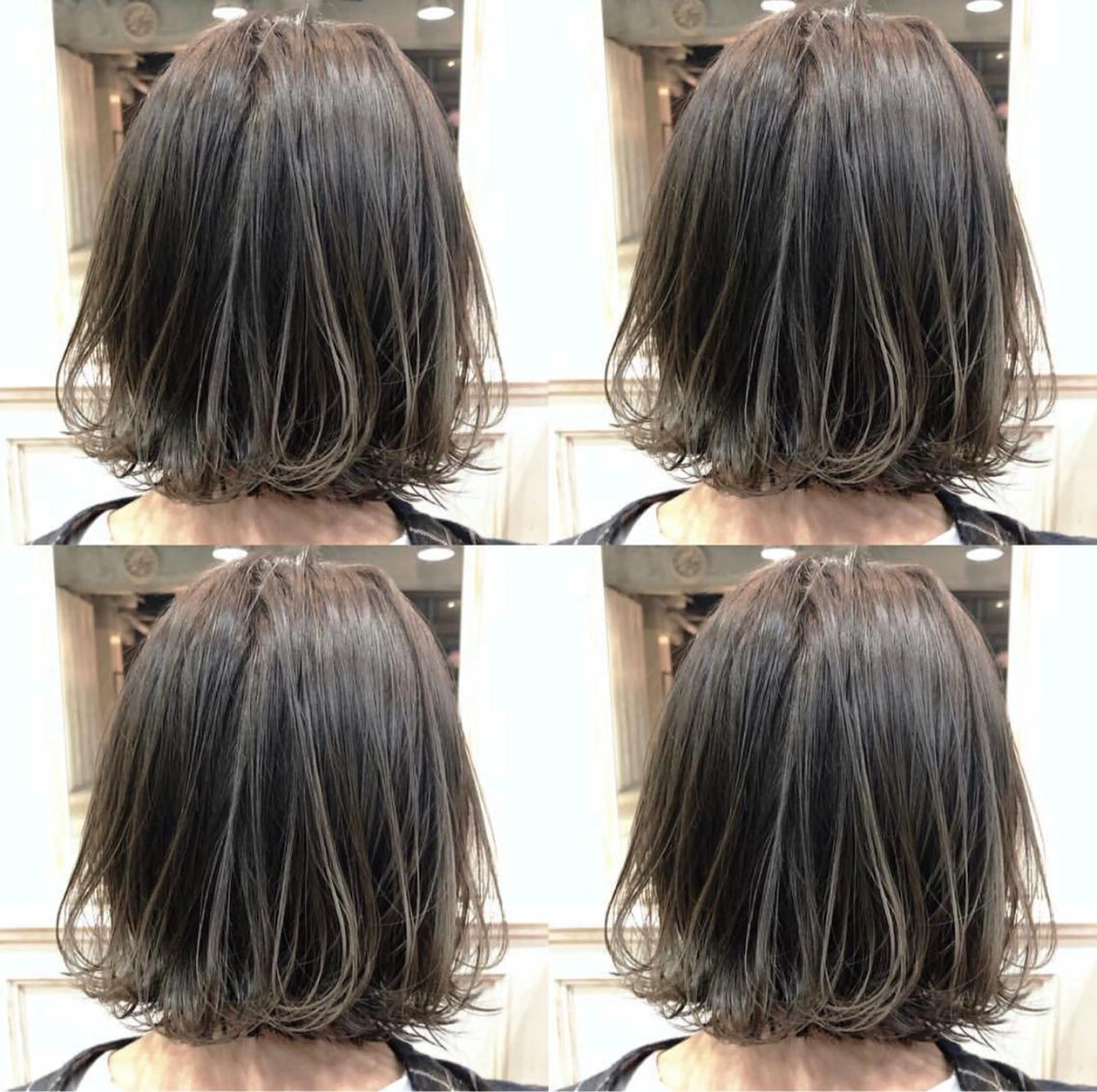 ショート カラー ブリーチ グレージュ 髪質改善/縮毛矯正/ トリートメント/庭田のヘアスタイル