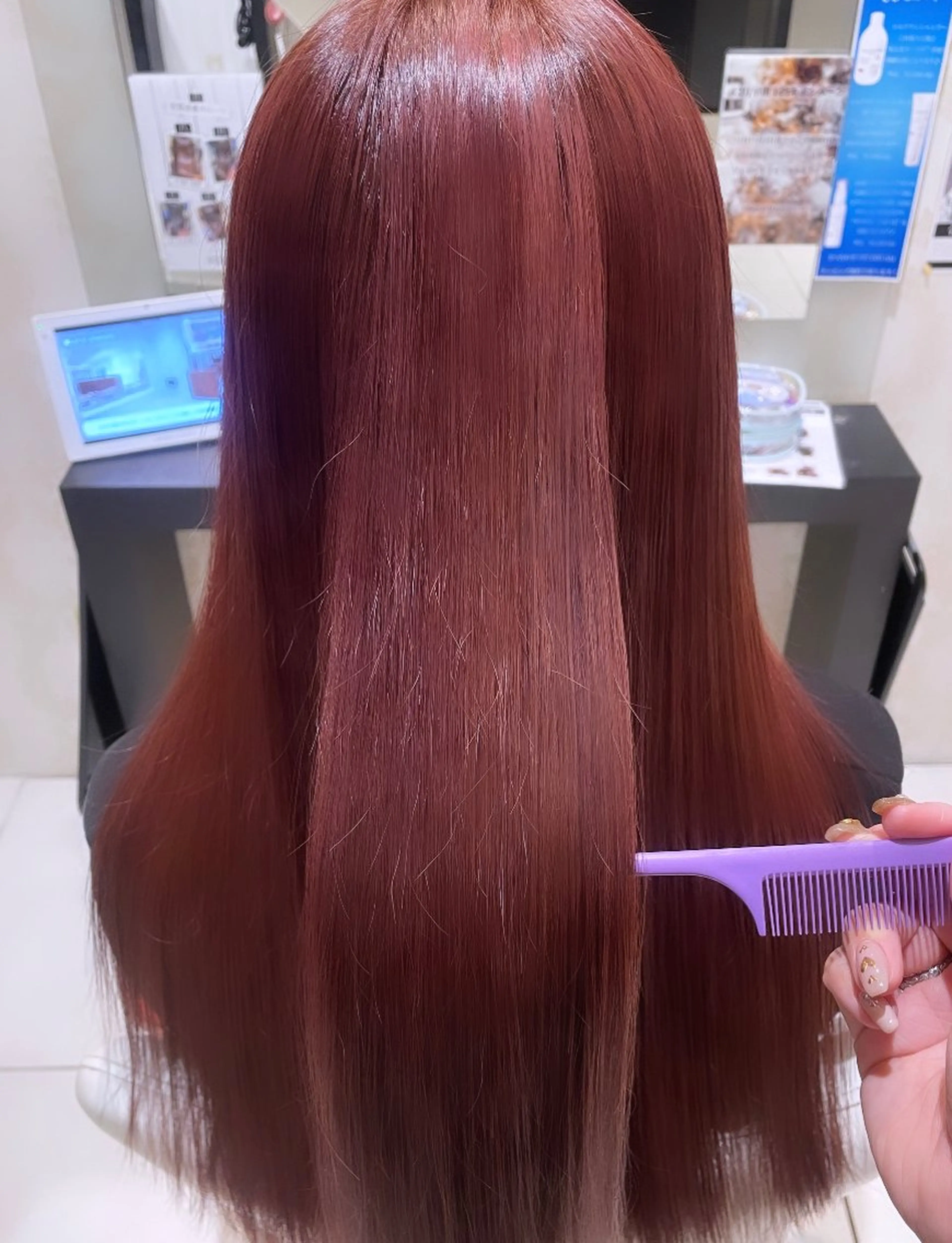 ロング カラー ヘアカラー トリートメント 💞暖色カラー 💞risaのヘアスタイル