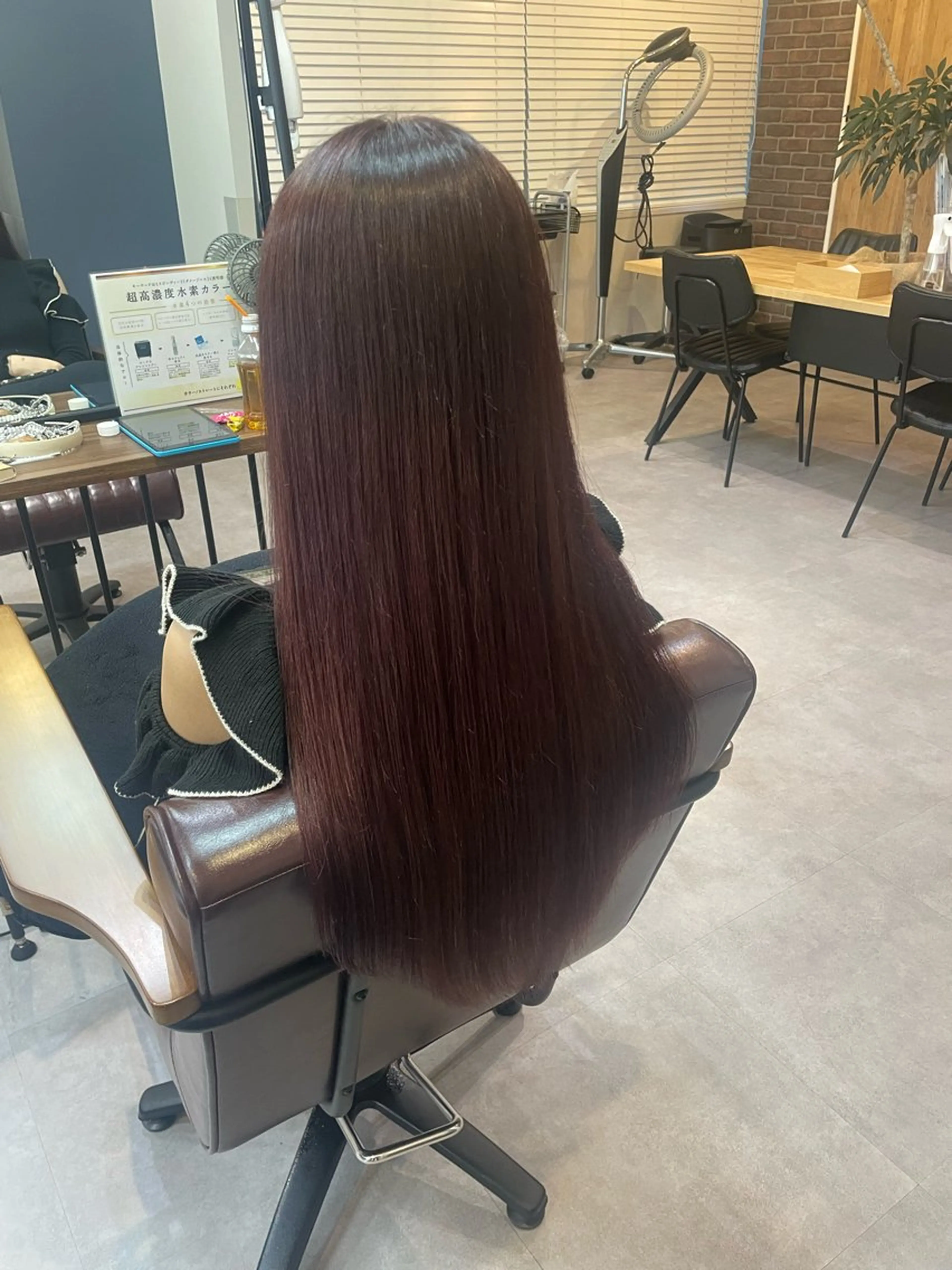 ロング ヘアカラー トリートメント 原 麻耶のヘアスタイル