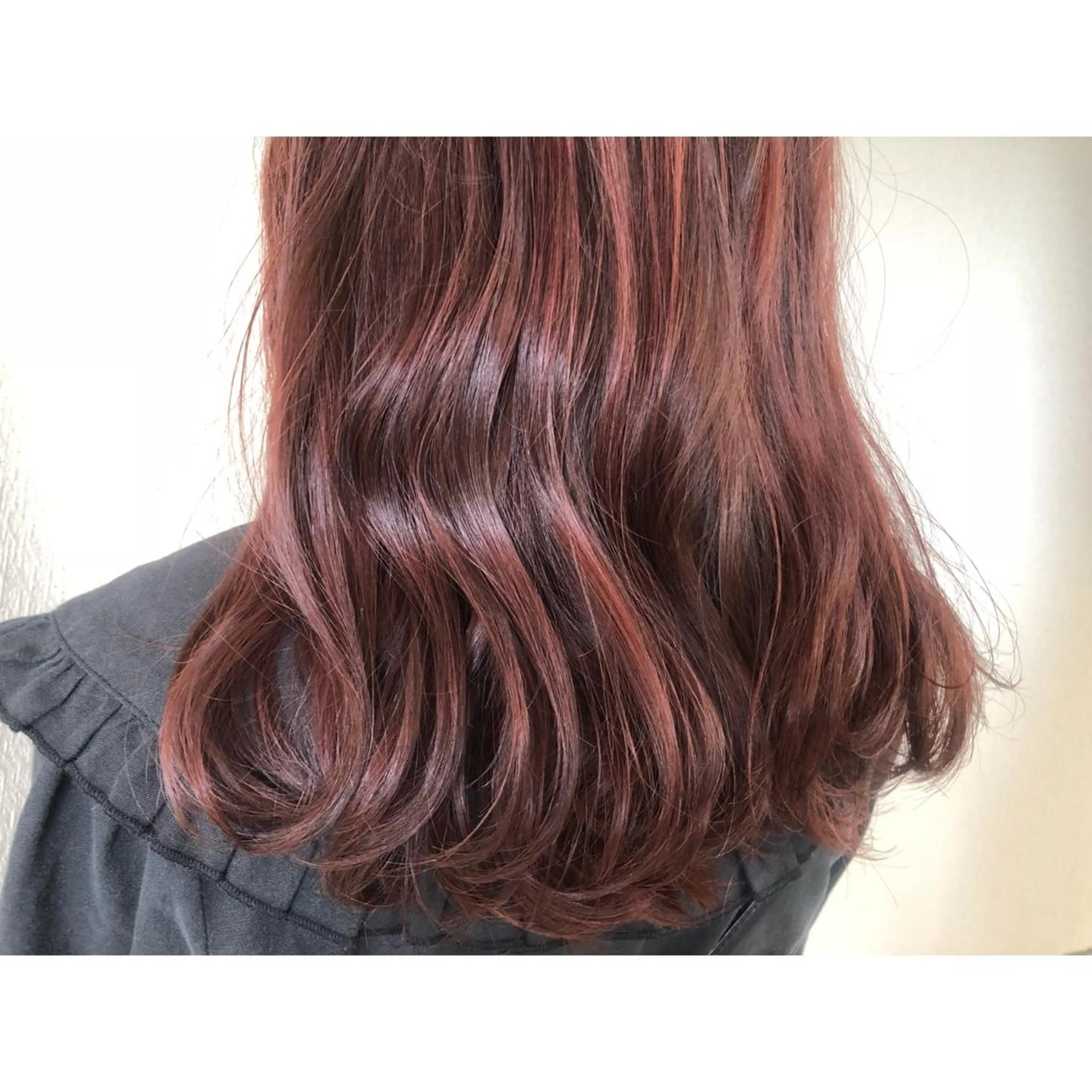 ミディアム カラー ベージュカラー オレンジ オレンジベージュ 江上拓郎/ショート /酸性ストレートのヘアスタイル