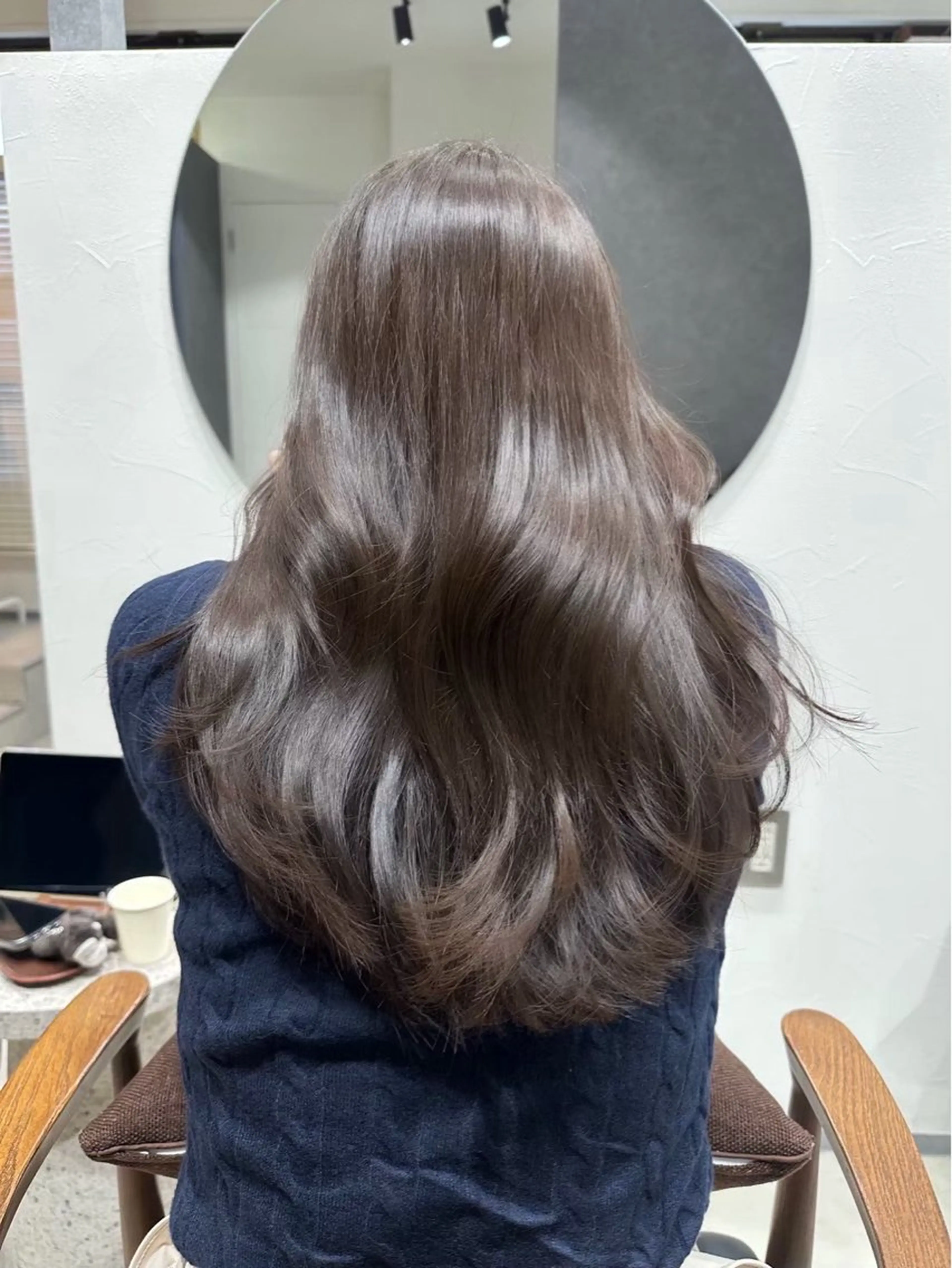 ロング ヘアカラー 透明感カラー♡ 岡部瑠里のヘアスタイル
