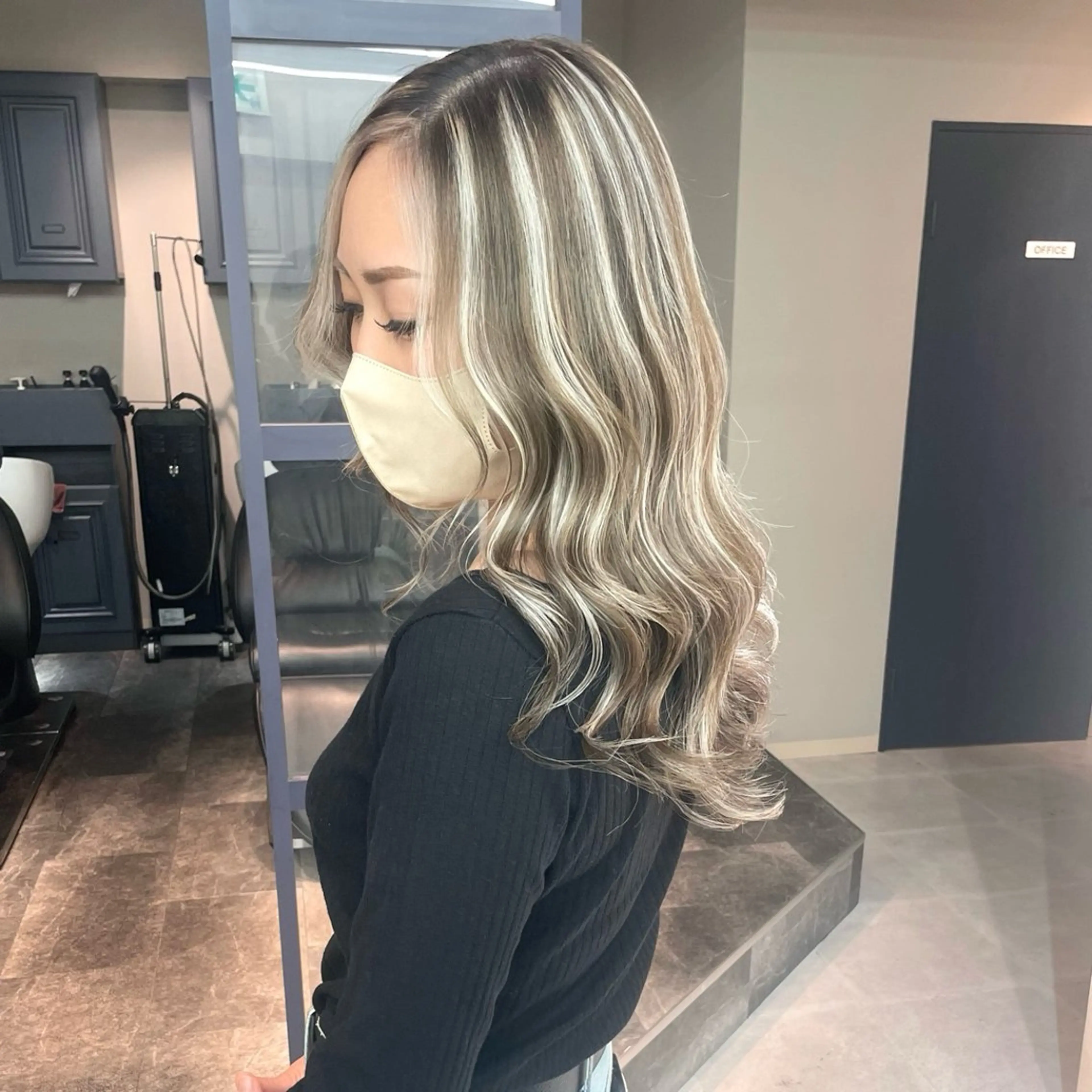 ロング カラー カット ヘアカラー トリートメント 奥山義進/大宮 /ダブルカラーのヘアスタイル