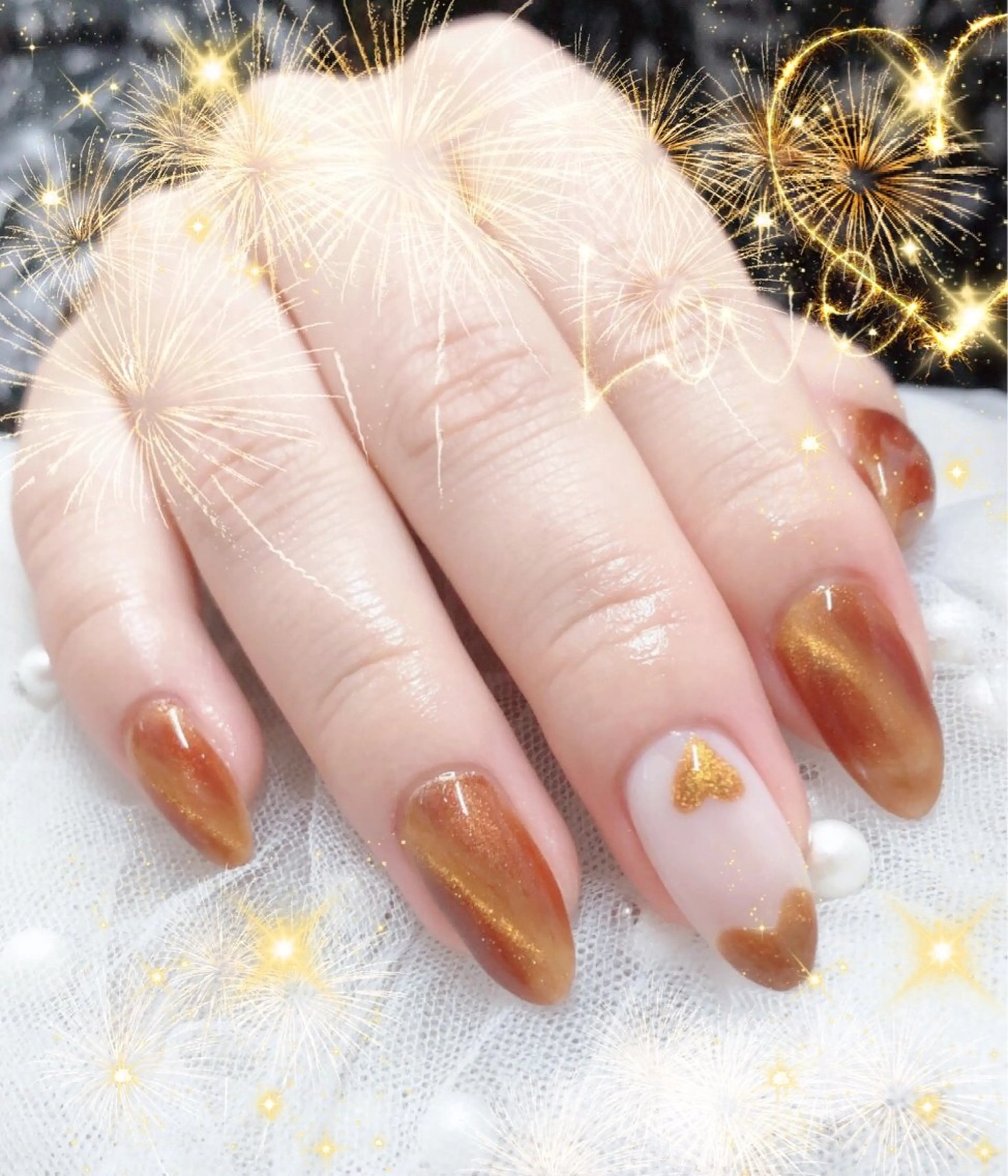 ネイル フレンチネイル ハート オフィスネイル ピンク スカルプネイル フットネイル 大門浜松町 ネイルのネイルデザイン