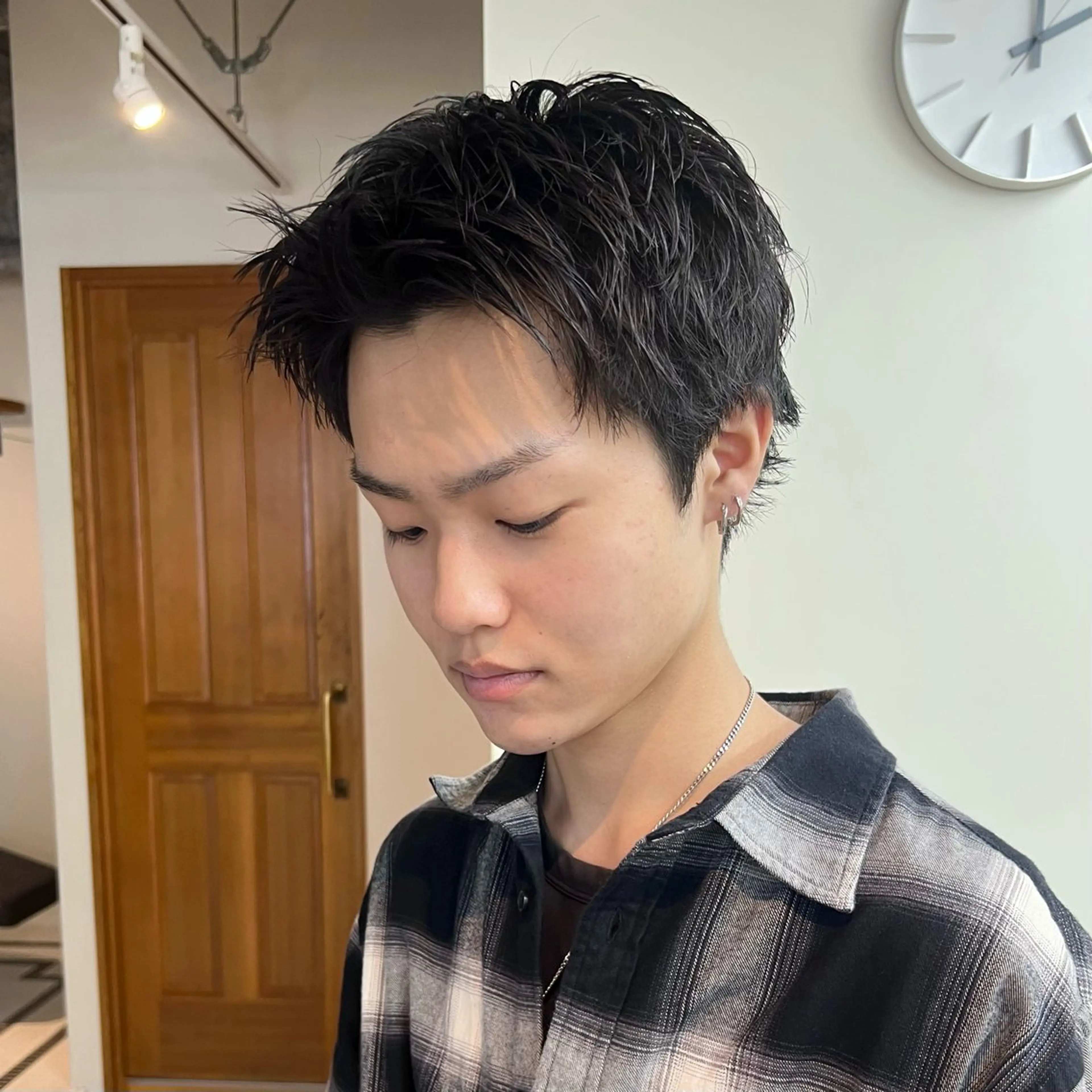 ショート メンズ スパイキーショート ショートヘア カット 大人メンズヘア メンズパーマSHUNのヘアスタイル