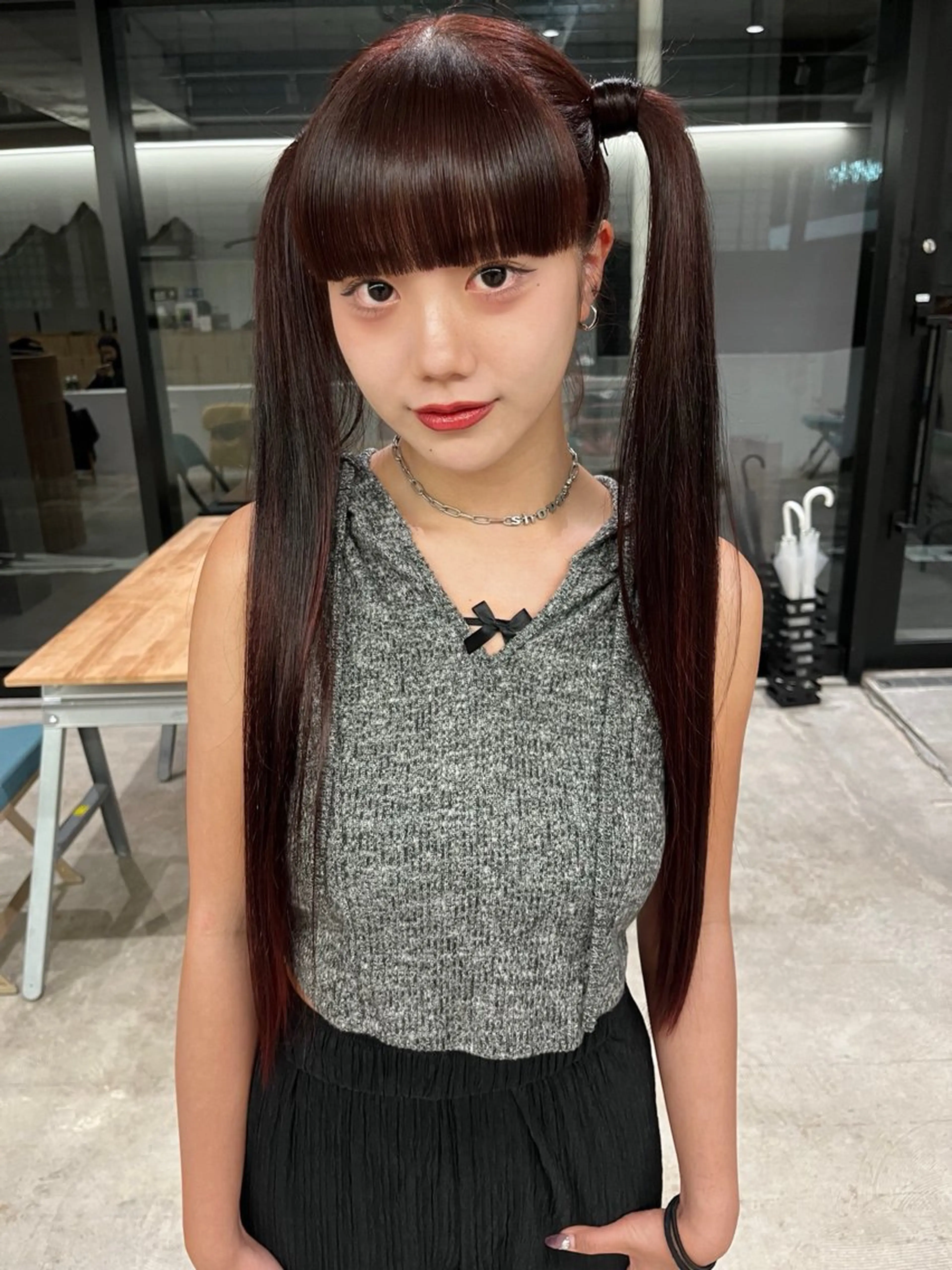 ロング カラー ヘアアレンジ ブリーチ ブリーチなしカラー yuuna/ ハッシュカット🎀のヘアスタイル