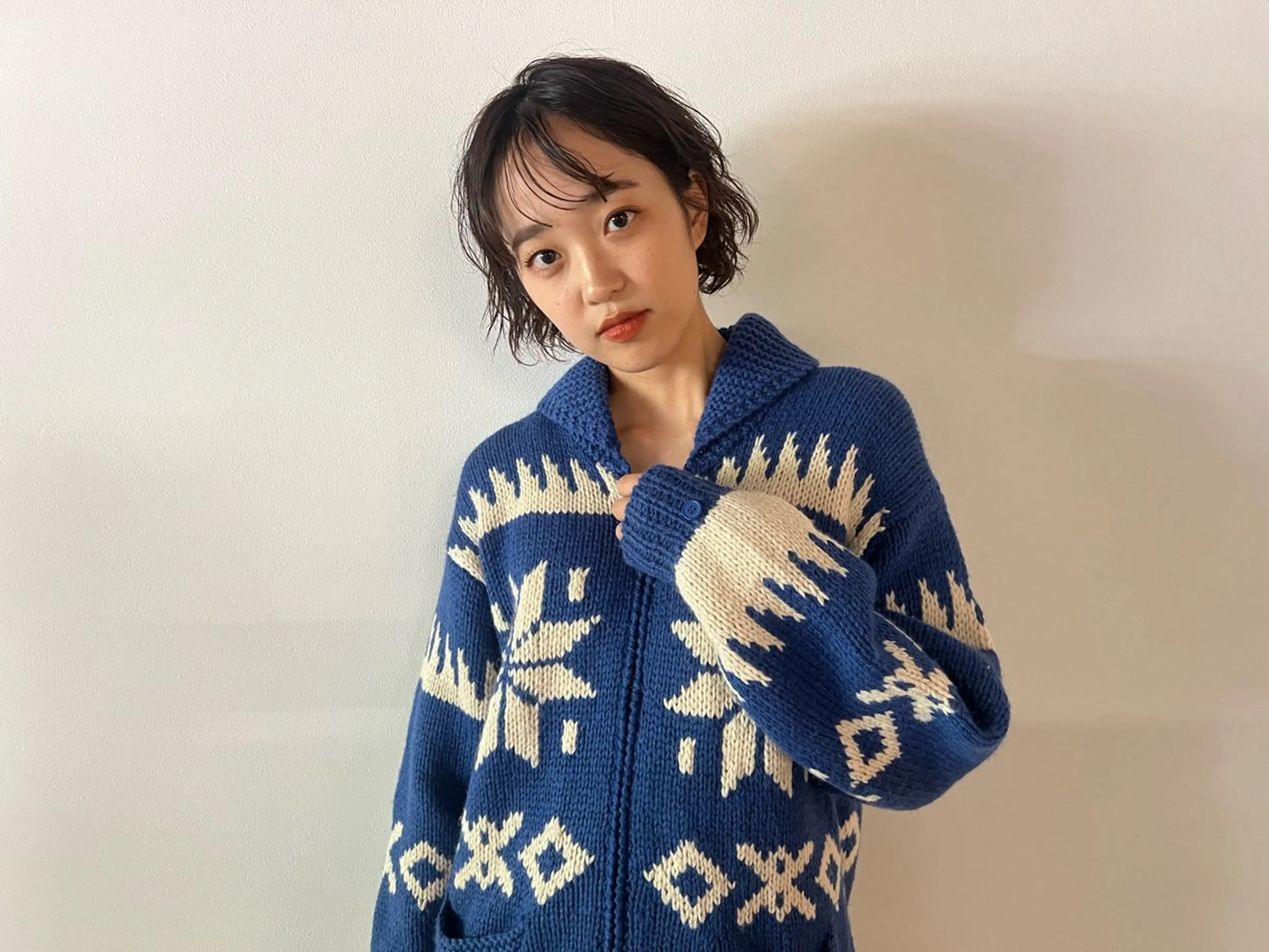 ミディアム ヘアアレンジ ミディアムパーマ カット トリートメント cher. naoのヘアスタイル