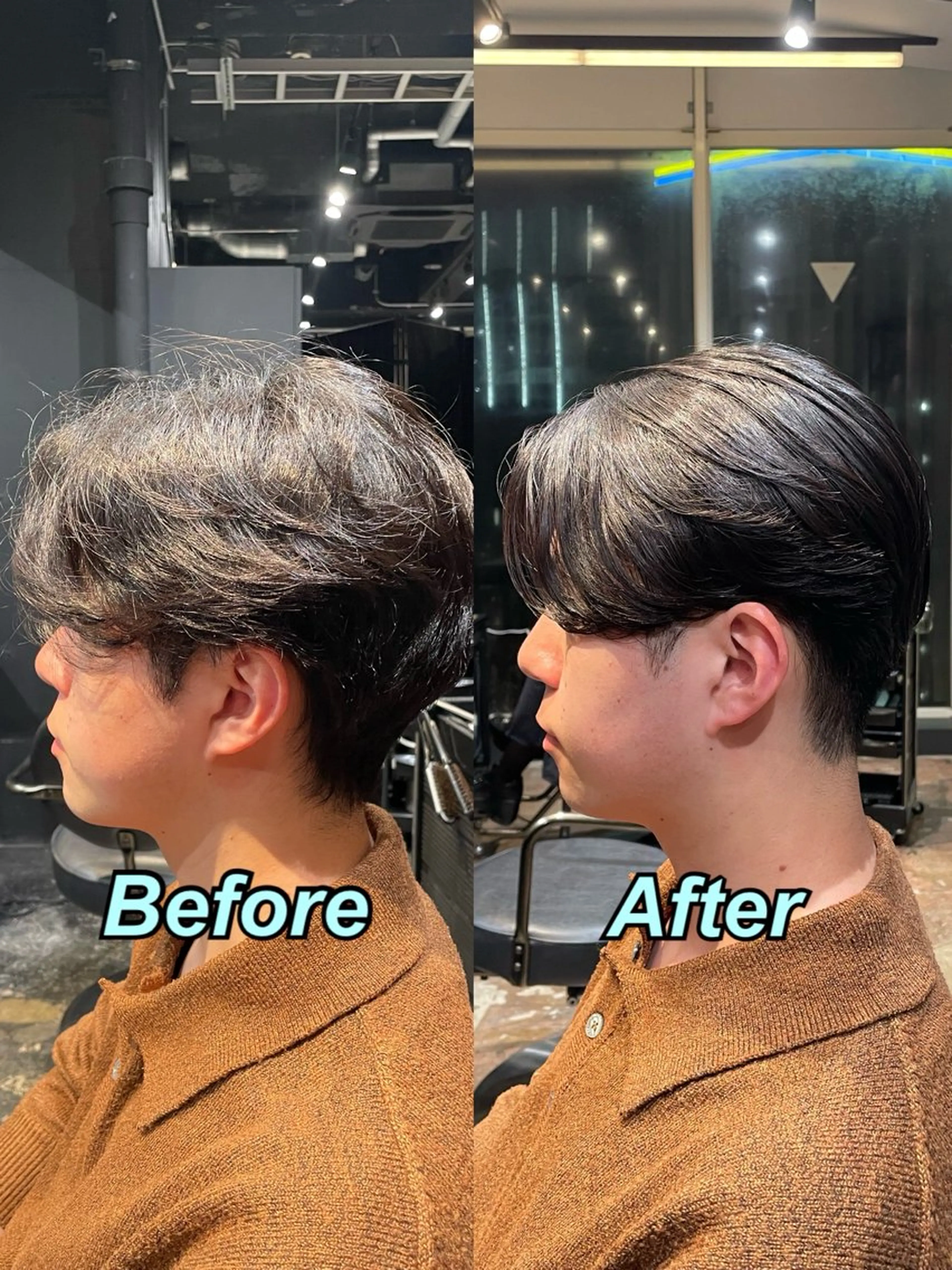 メンズ ブリーチカラー/ カット/安松龍一のヘアスタイル