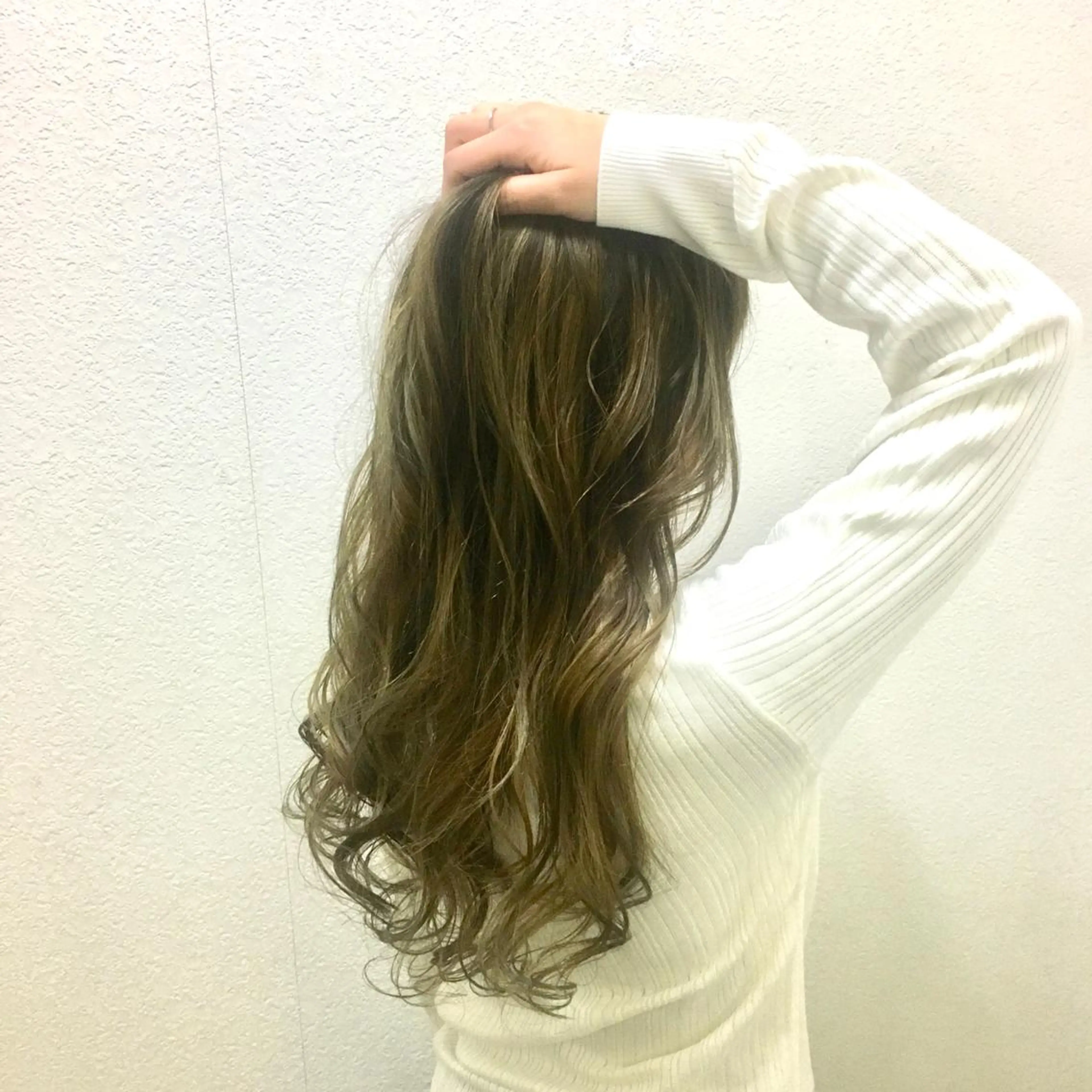 ロング アッシュ cecilhair 福岡天神店のヘアスタイル