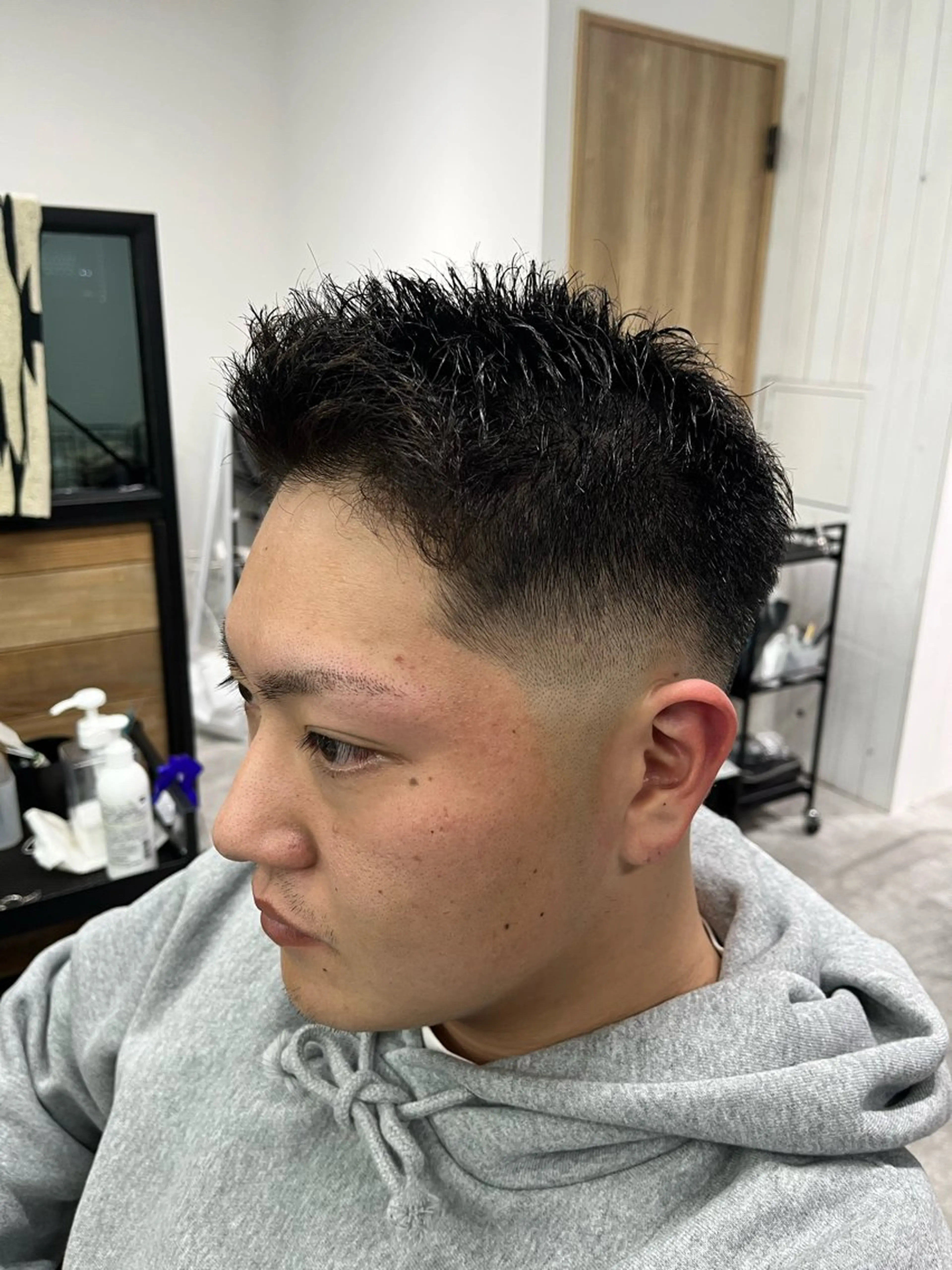 ショート メンズ フェードカット スキンフェード bifino.rilune for men所属・rilune matsuoのヘアスタイル