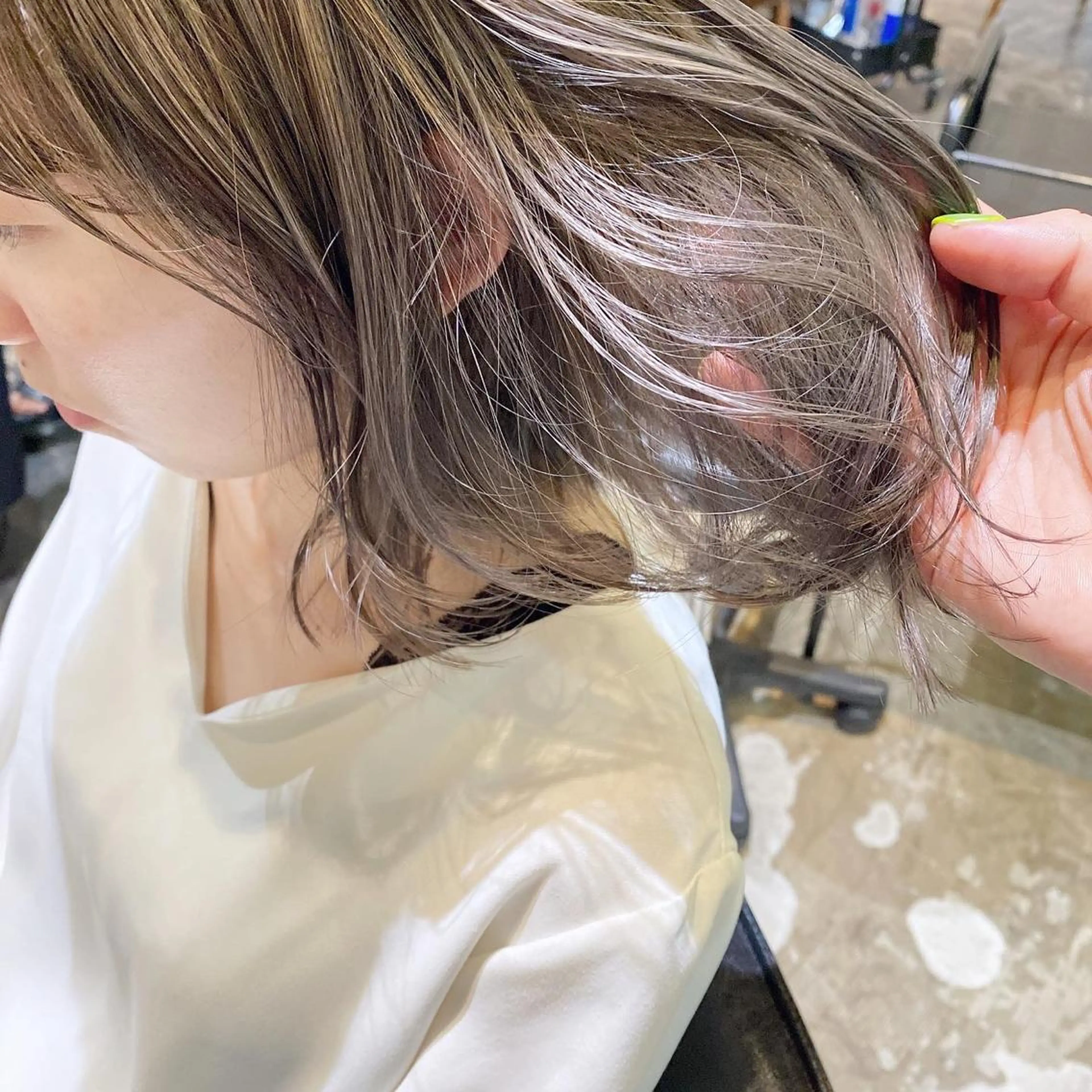 ミディアム カラー アッシュ パープルカラー パープルアッシュ カット ヘアカラー トリートメント FLAWEN. フロウエンのその他イメージ