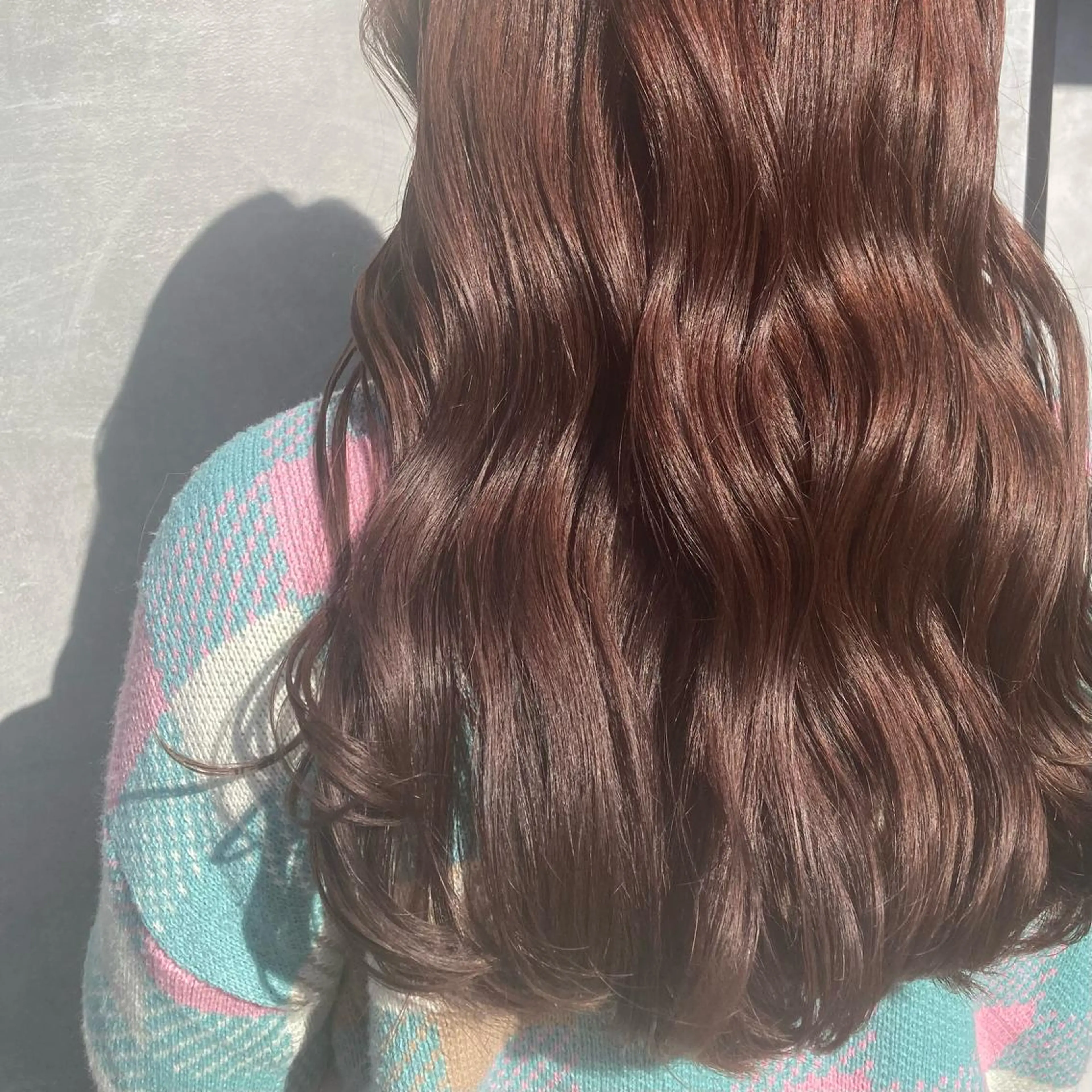 ロング カラー カット ヘアカラー トリートメント 片柳 美友季のヘアスタイル