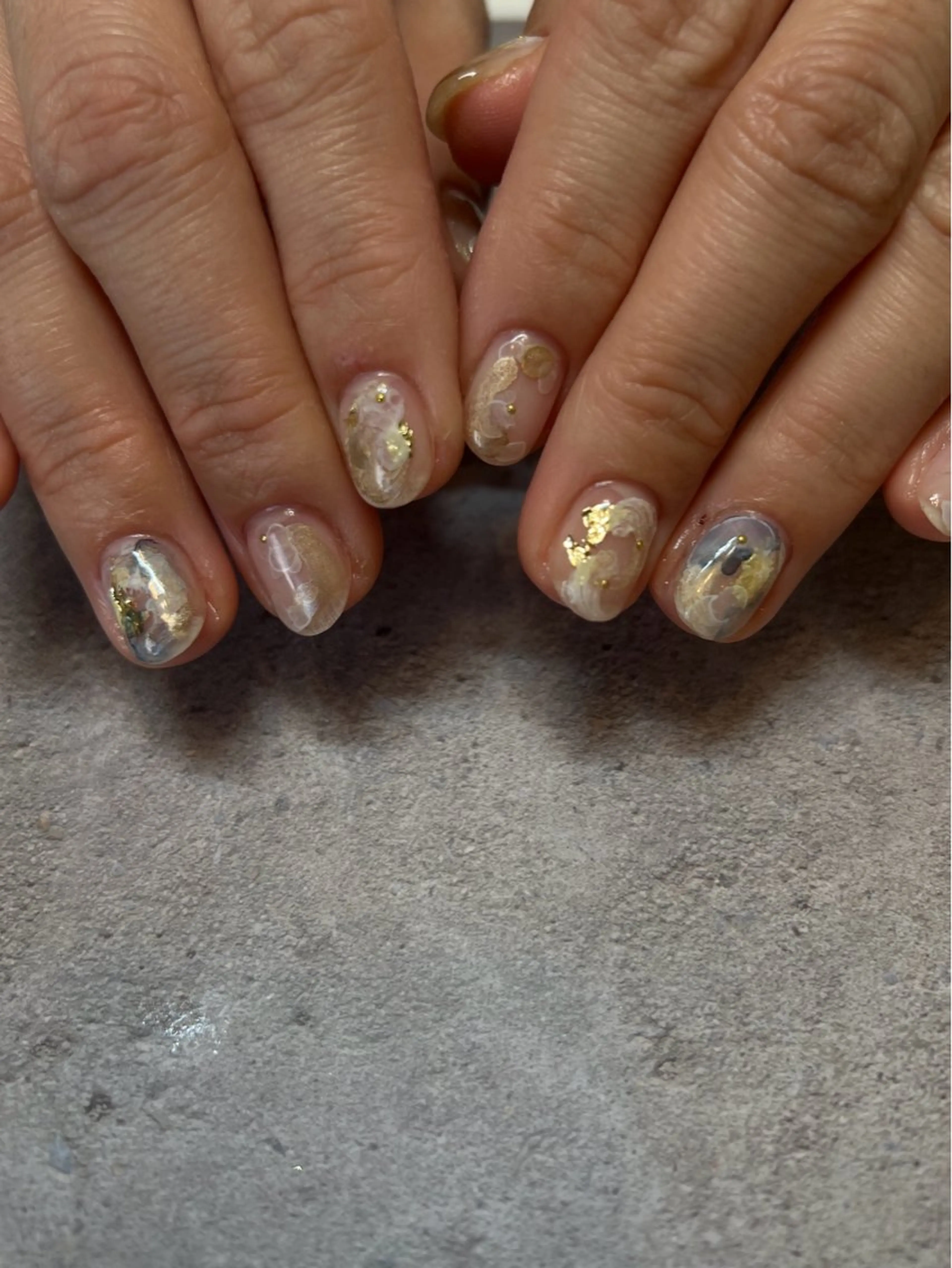 ネイル アートネイル クリアネイル ハンドネイル ハンドケア Ri.nail オクマトモカのネイルデザイン