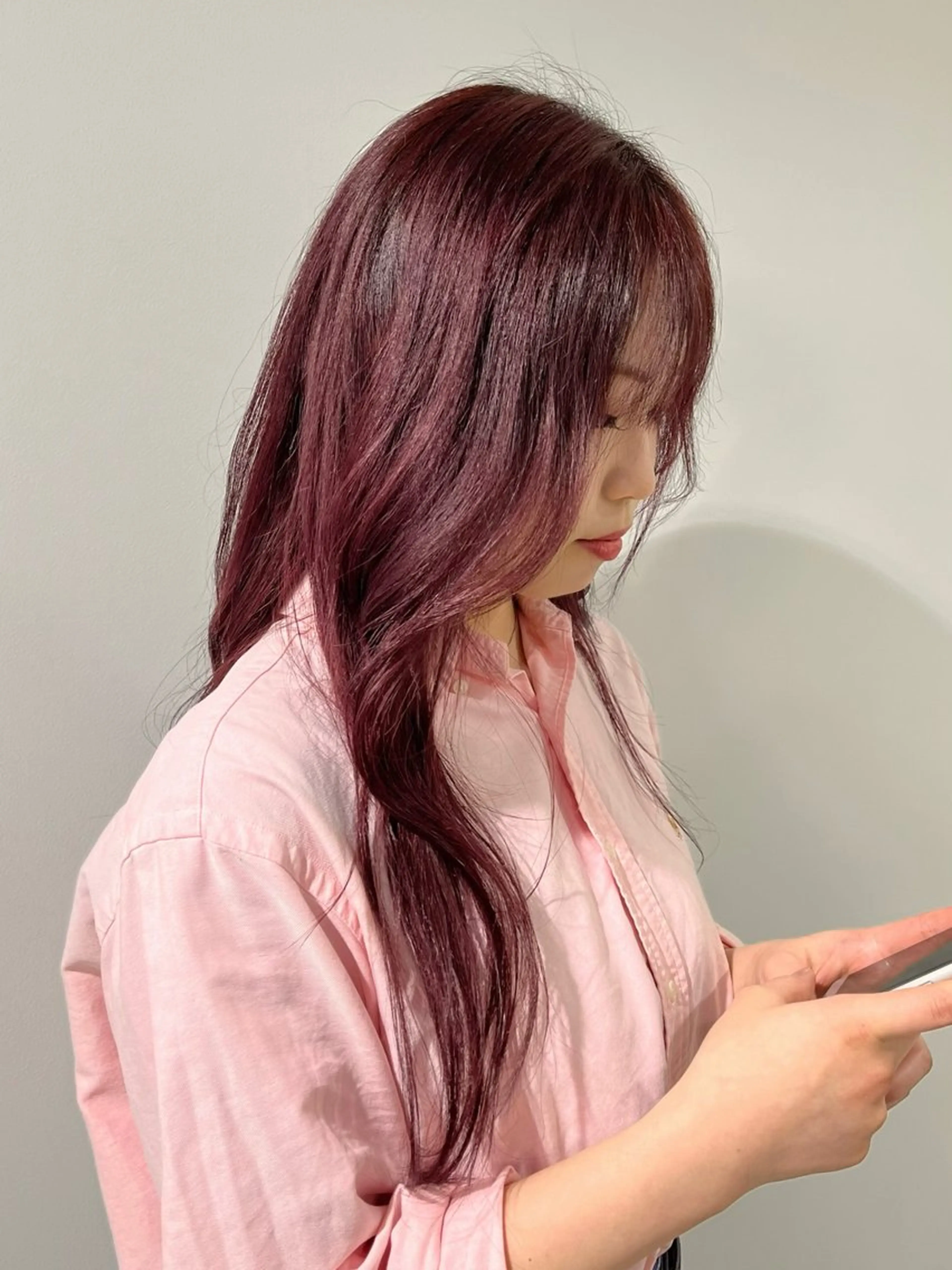 ロング カラー 縮毛矯正/ハイトーン /パーマ/せき🧸のヘアスタイル