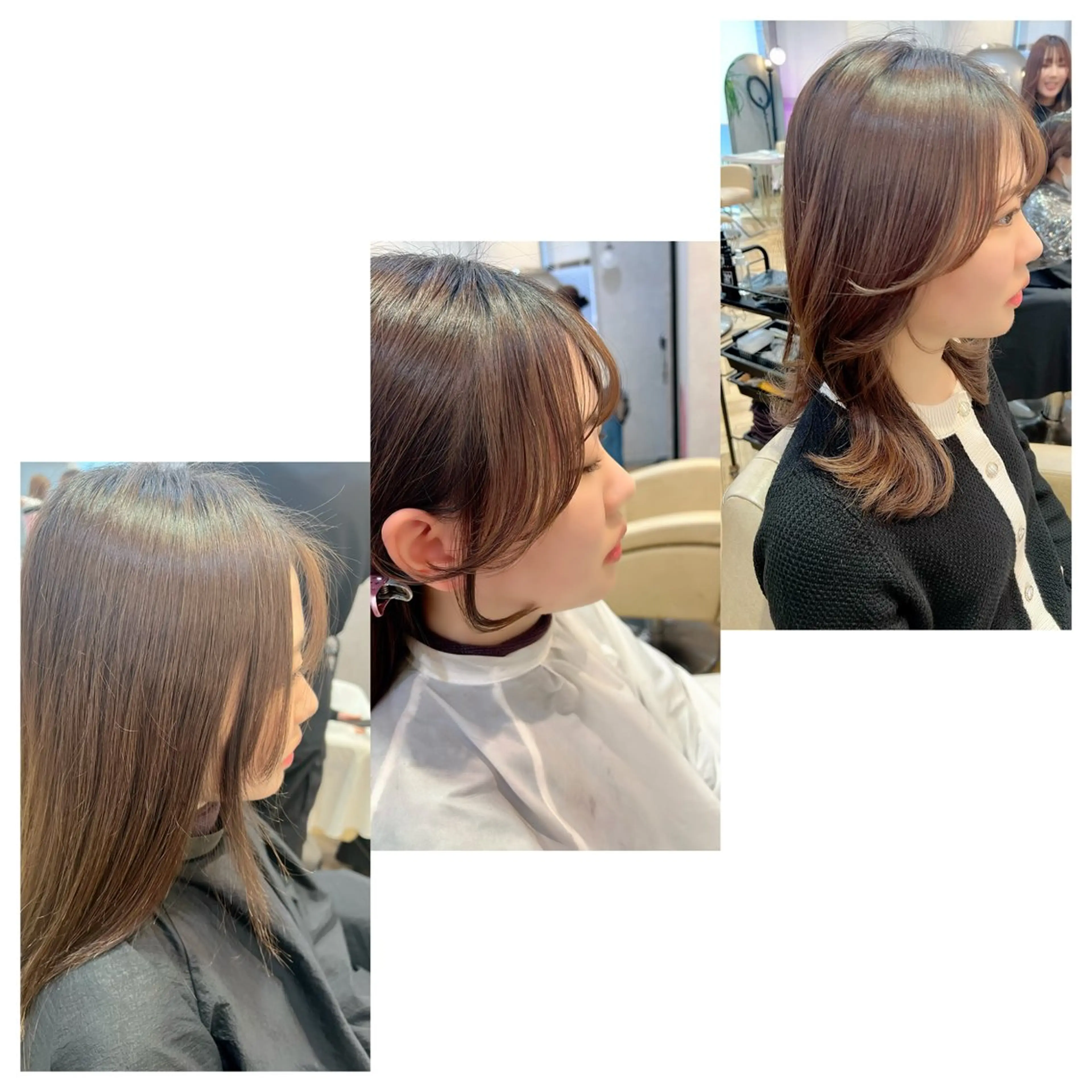 セミロング カット ヘアカラー トリートメント 平川 友理/韓国ヘア💘のヘアスタイル