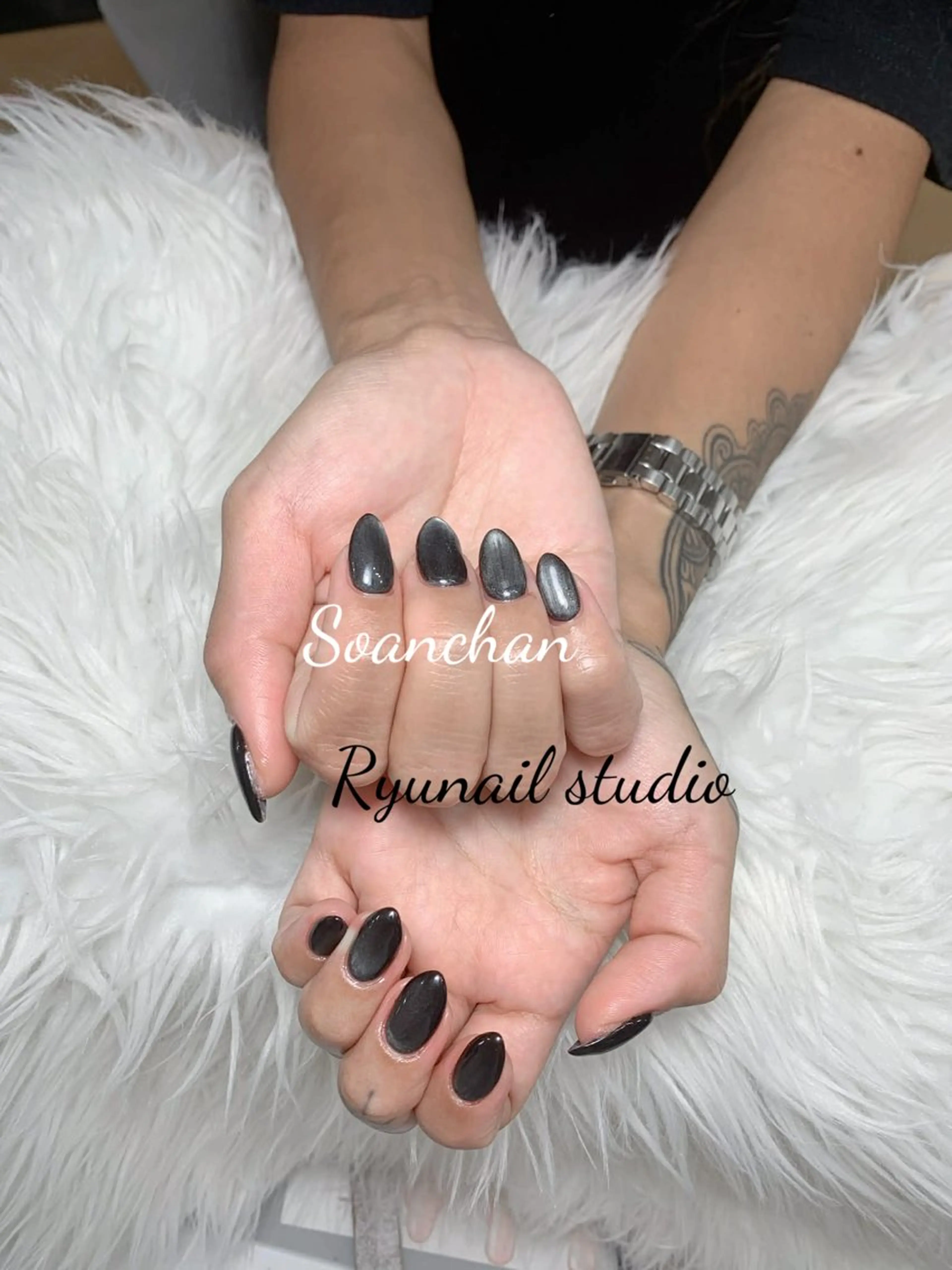 ネイル アートネイル 長さ出し ハンドネイル Ryu Nail NekoChanのネイルデザイン