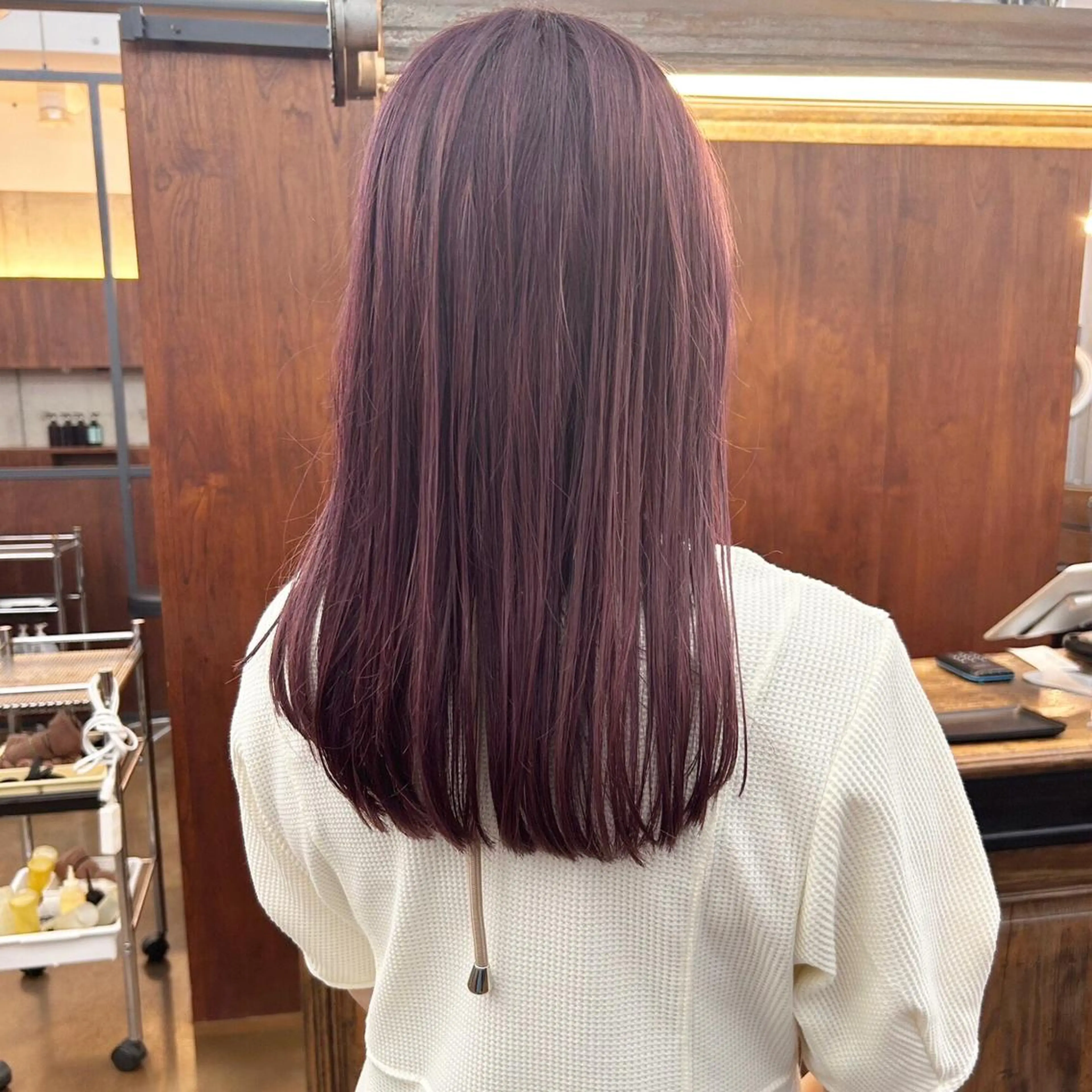 ロング カラー ブリーチ ウルフカット カット ヘアカラー トリートメント ✂︎ウルフ・ショート ✂︎MIKUNIのヘアスタイル