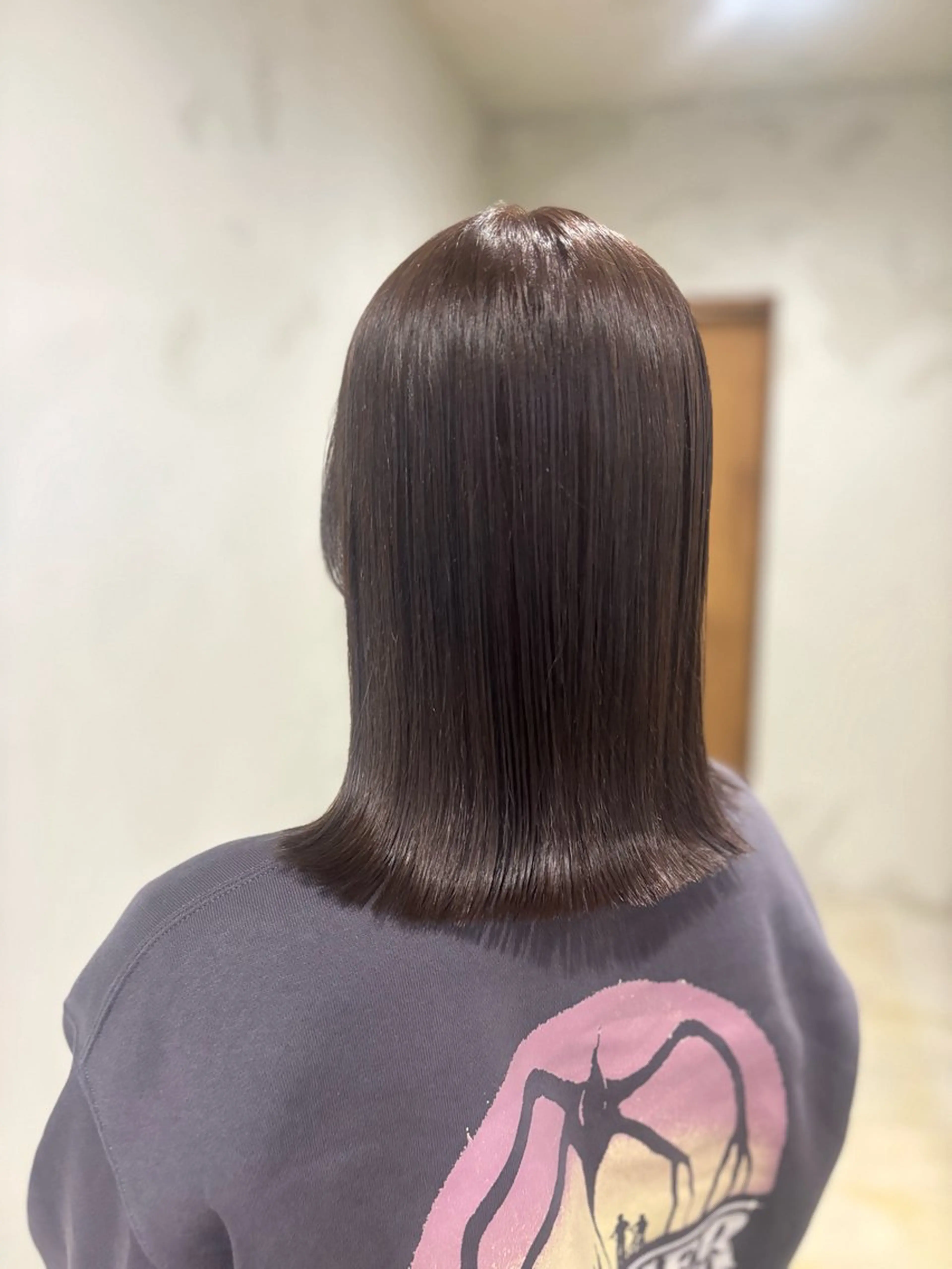 カラー ブラウンカラー 透明感カラー オリーブブラウン 多田 愛梨のヘアスタイル