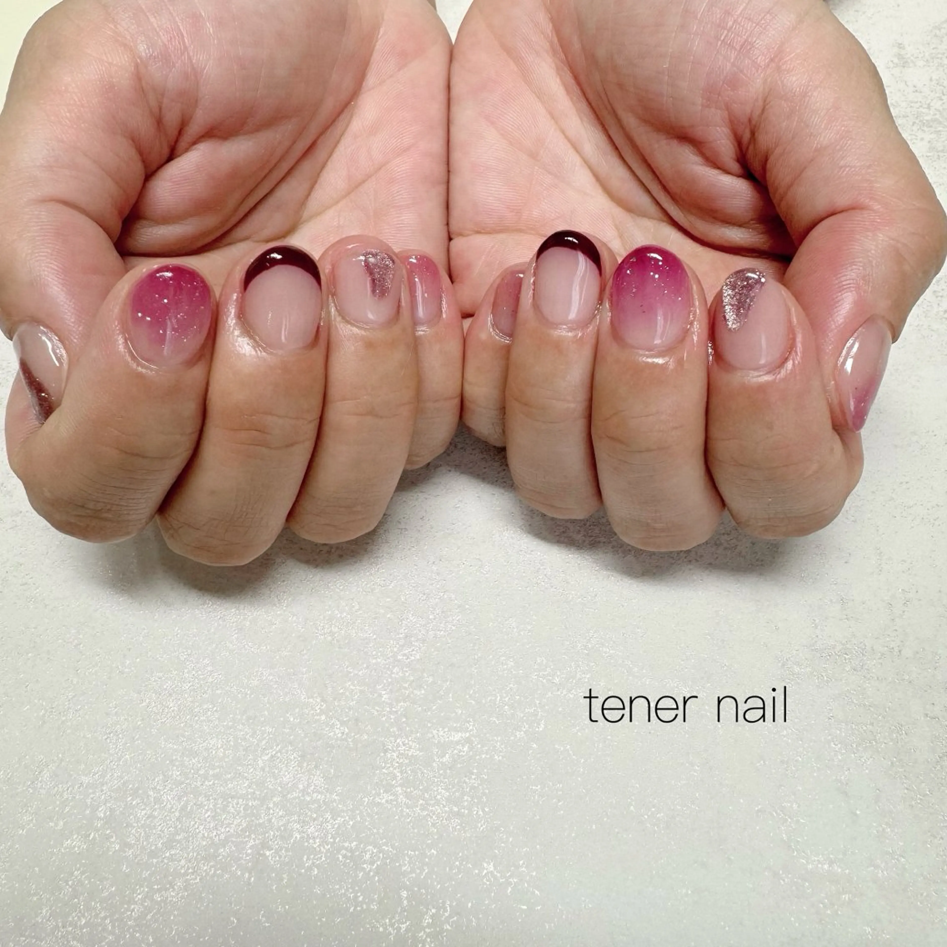 ネイル ニュアンスネイル ハンドネイル テネルネイル tener nailのネイルデザイン