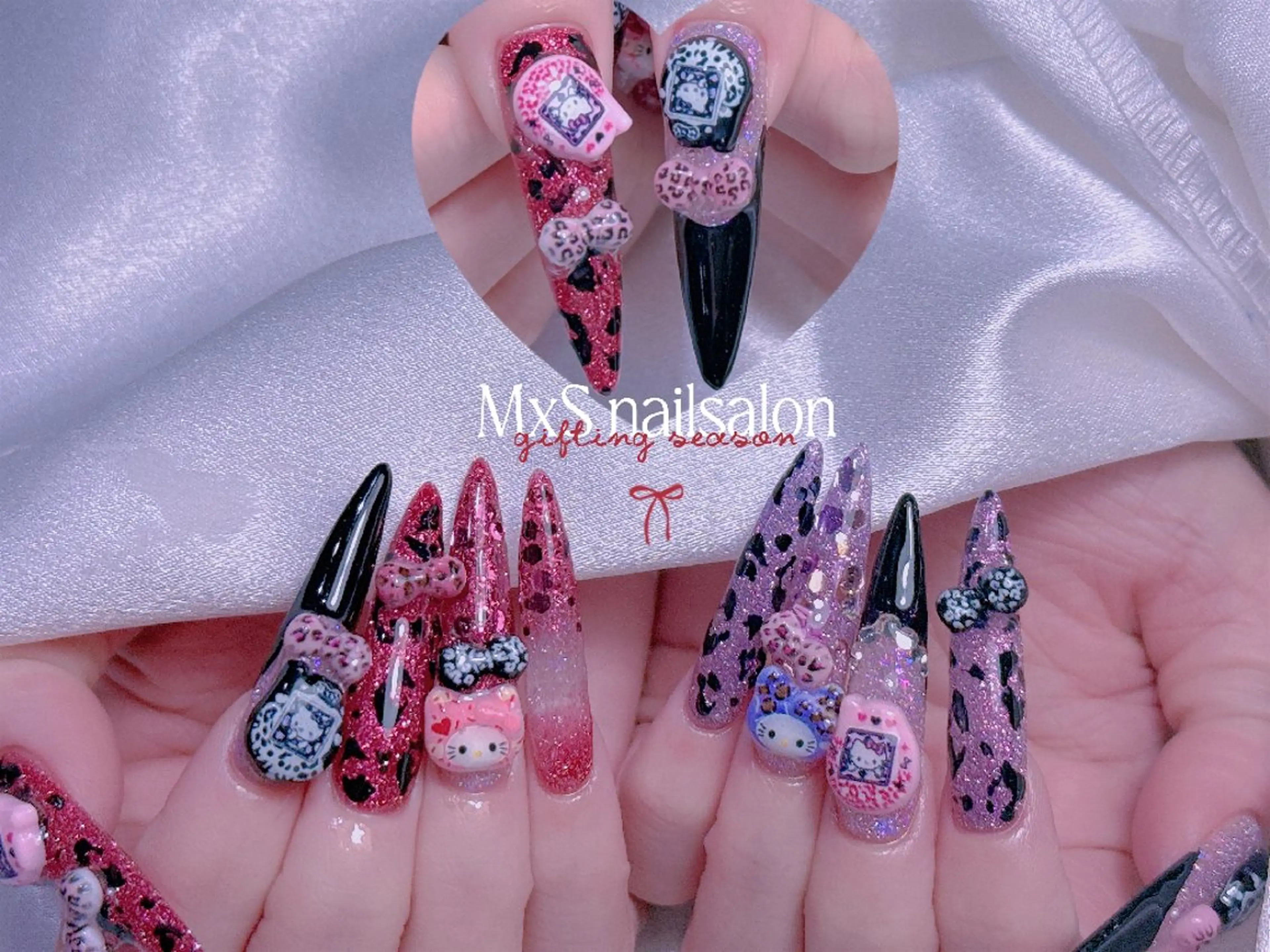 ネイル ジェルネイル マグネットネイル パラジェル 春ネイル ワンホンネイル ハンドネイル MxS Nail(長さだし/フィルイン/マグネット/韓国ネイル/ワンホンネイル/ワンカラー)所属・MxS リィリィのネイルデザイン
