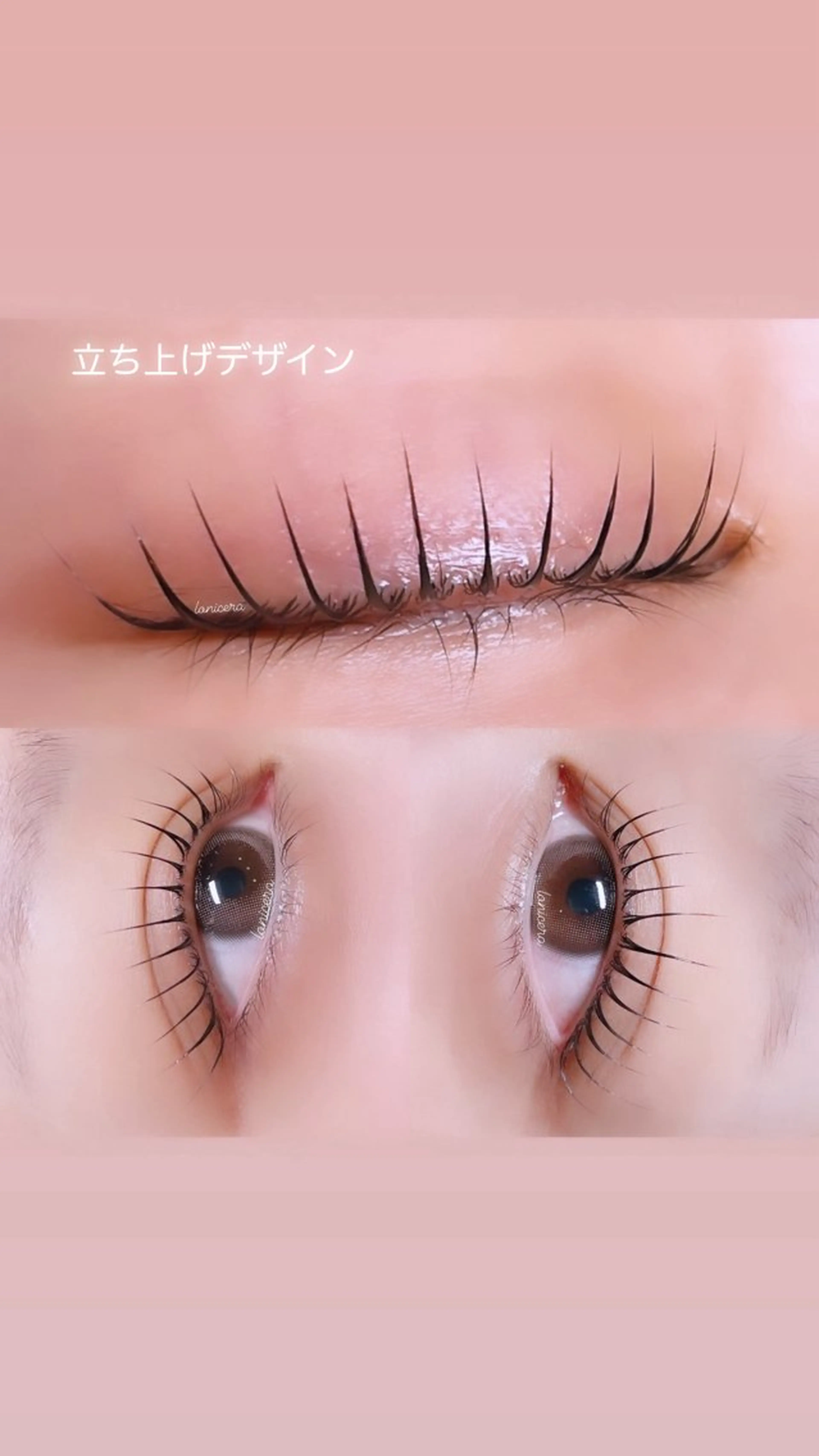 マツエク・マツパ 韓国風マツエク 一重×まつ毛パーマ ロニセラ アイラッシュのマツエク・マツパデザイン