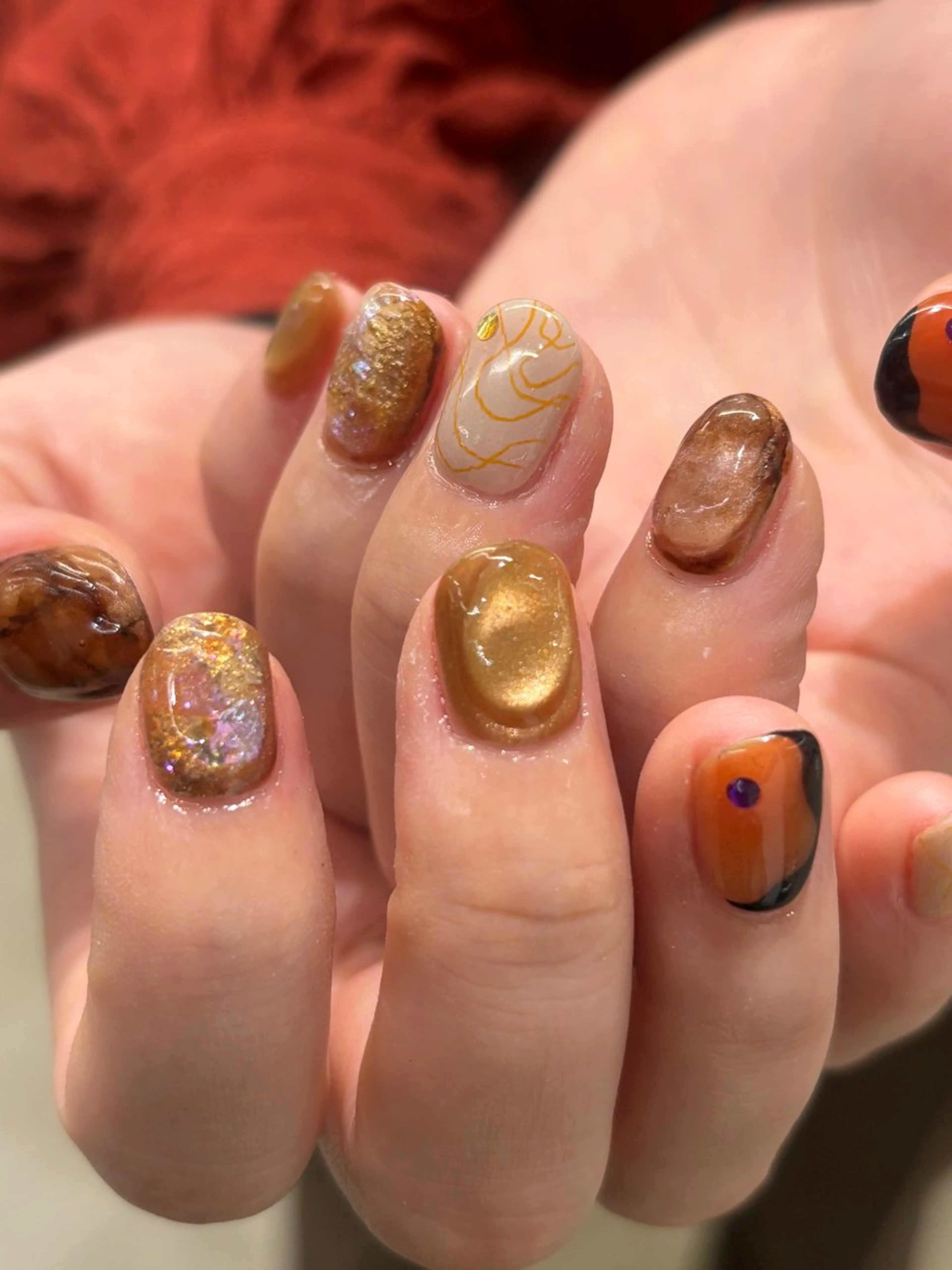 ネイル ハロウィン ハンドネイル sister  mohawk所属・chika ／ nailのネイルデザイン