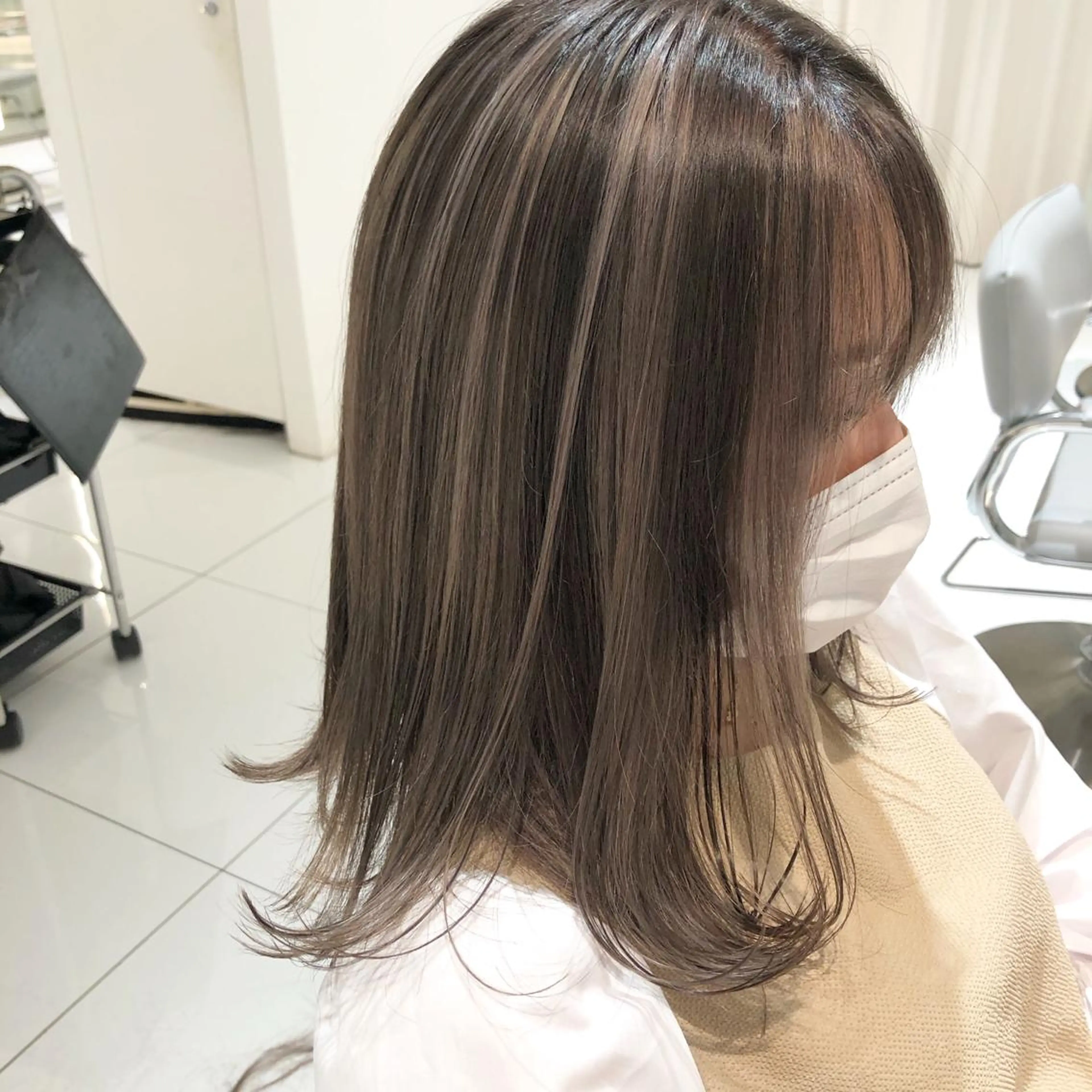 ミディアム カラー ハイライトカラー ハイライト ヘアカラー RAYS/レイズ/立川/立川南口所属・レイズ 立川のヘアスタイル