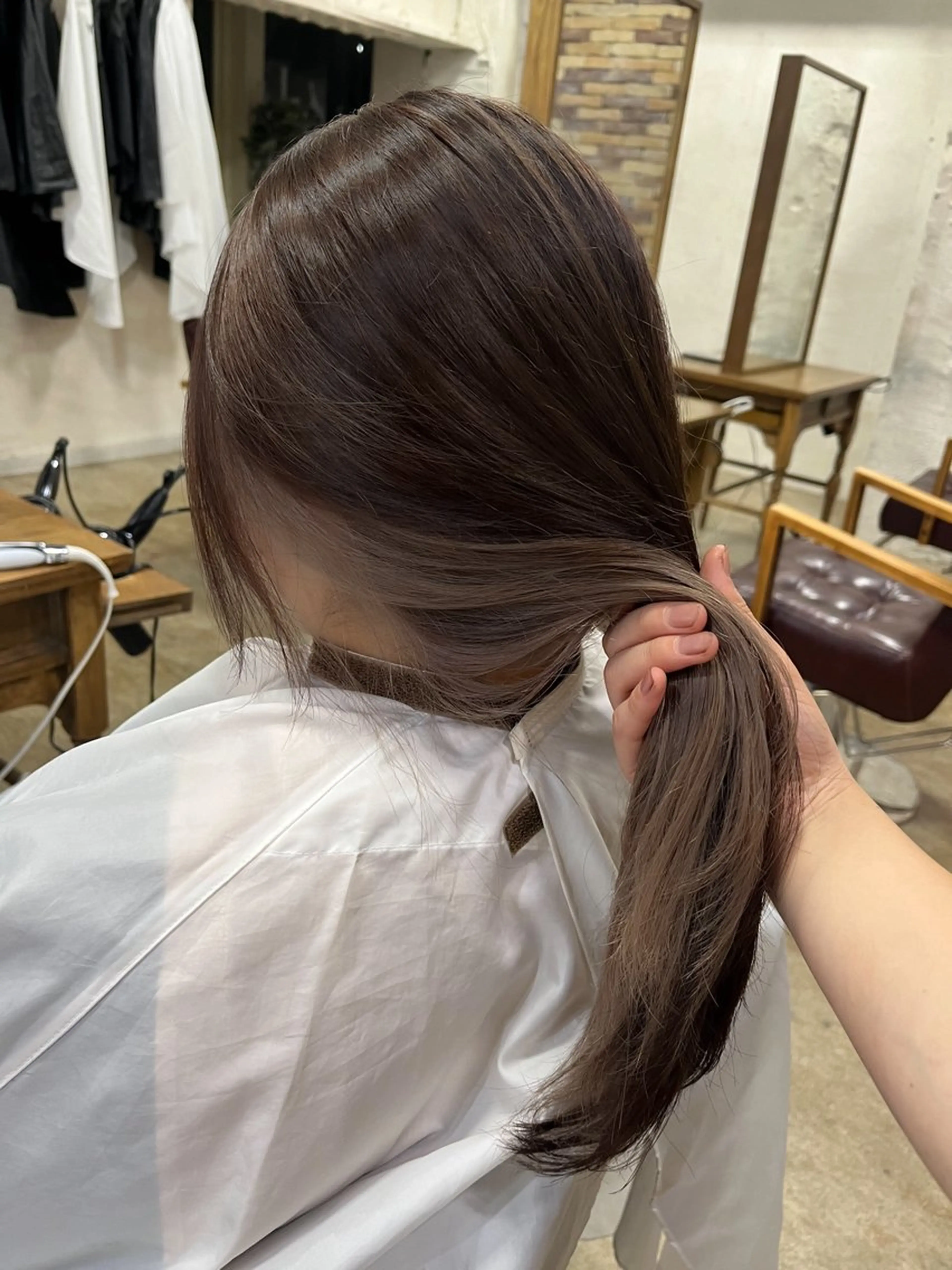 カラー ブリーチ デザインカラー 🪞透けヘア髪質改善 艶ベージュ/nagiのヘアスタイル