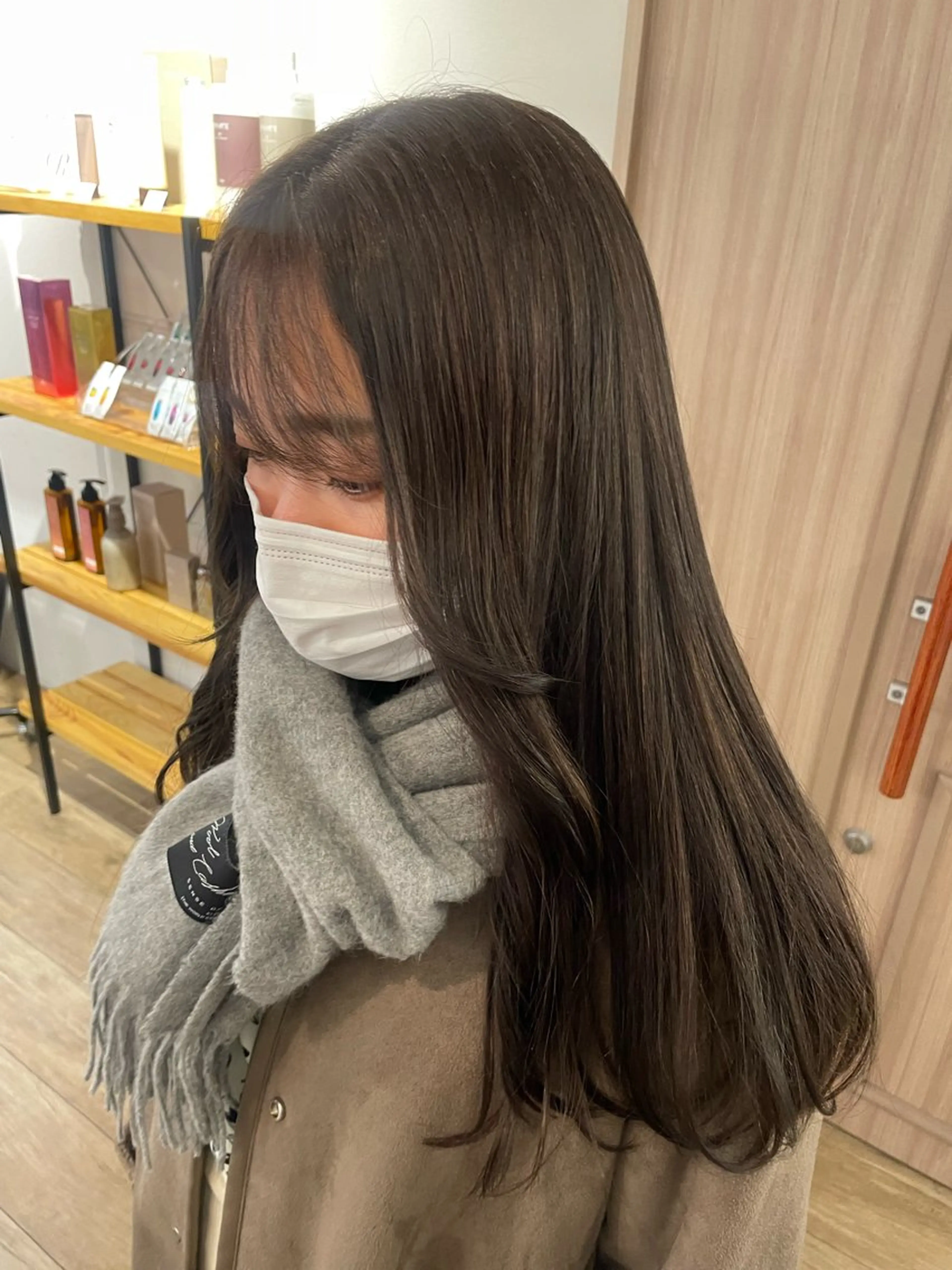 セミロング レイヤー/顔周り/ 透明感/ののか💞のヘアスタイル