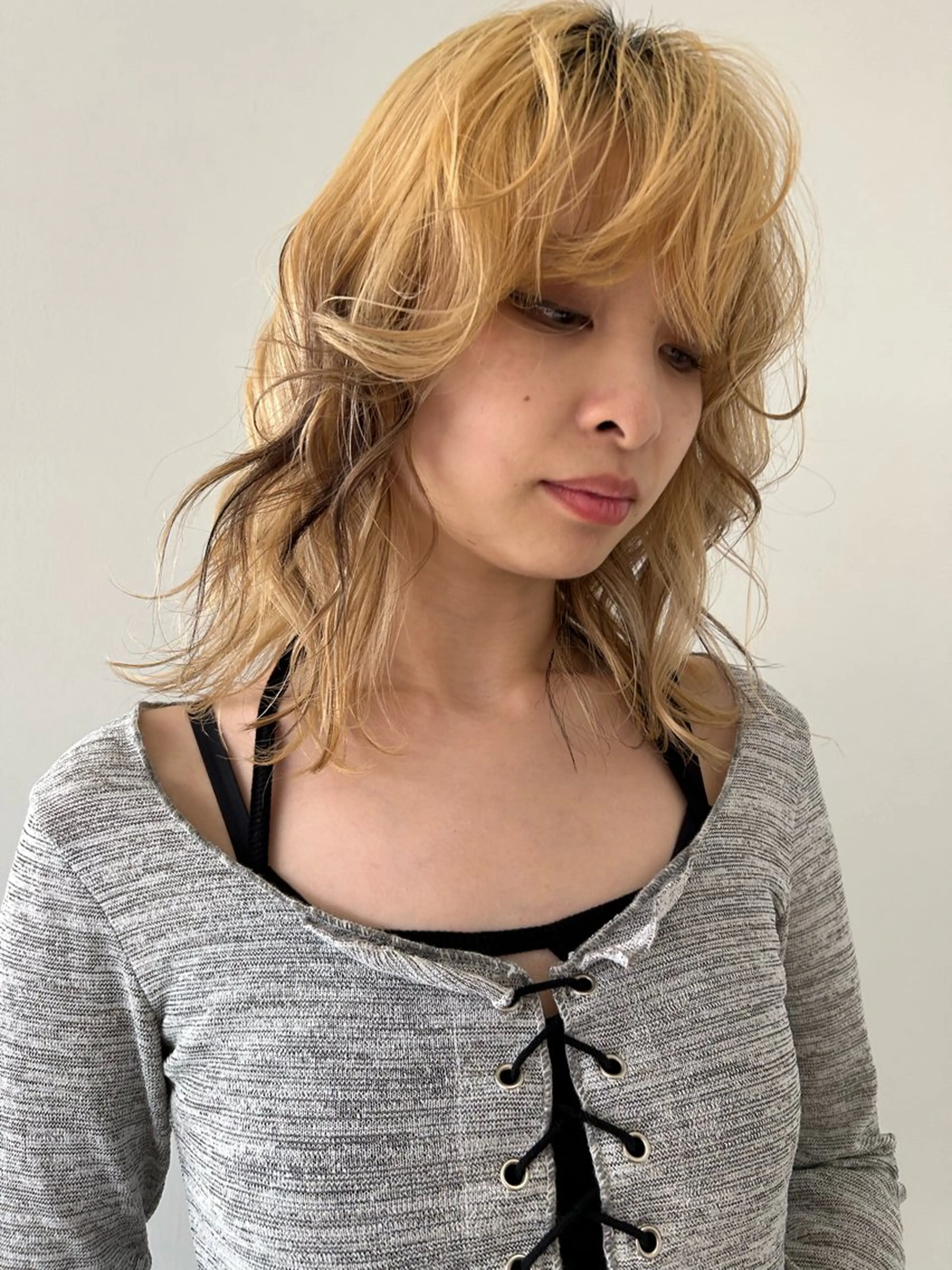 ミディアム カラー ヘアカラー トリートメント ケアパーマ/ケアブリ ーチdaisukeのヘアスタイル