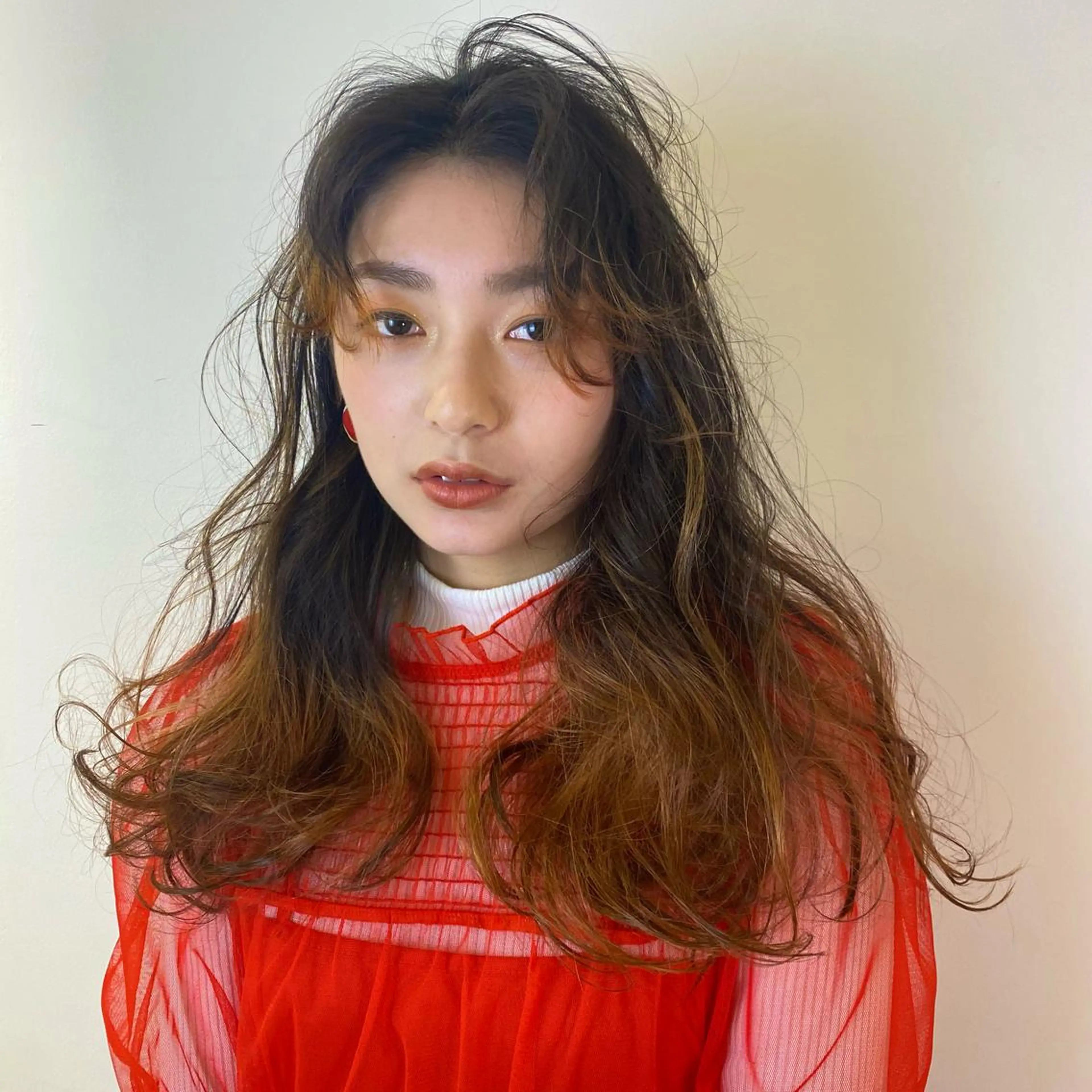 ロング Okamura Chisatoのヘアスタイル