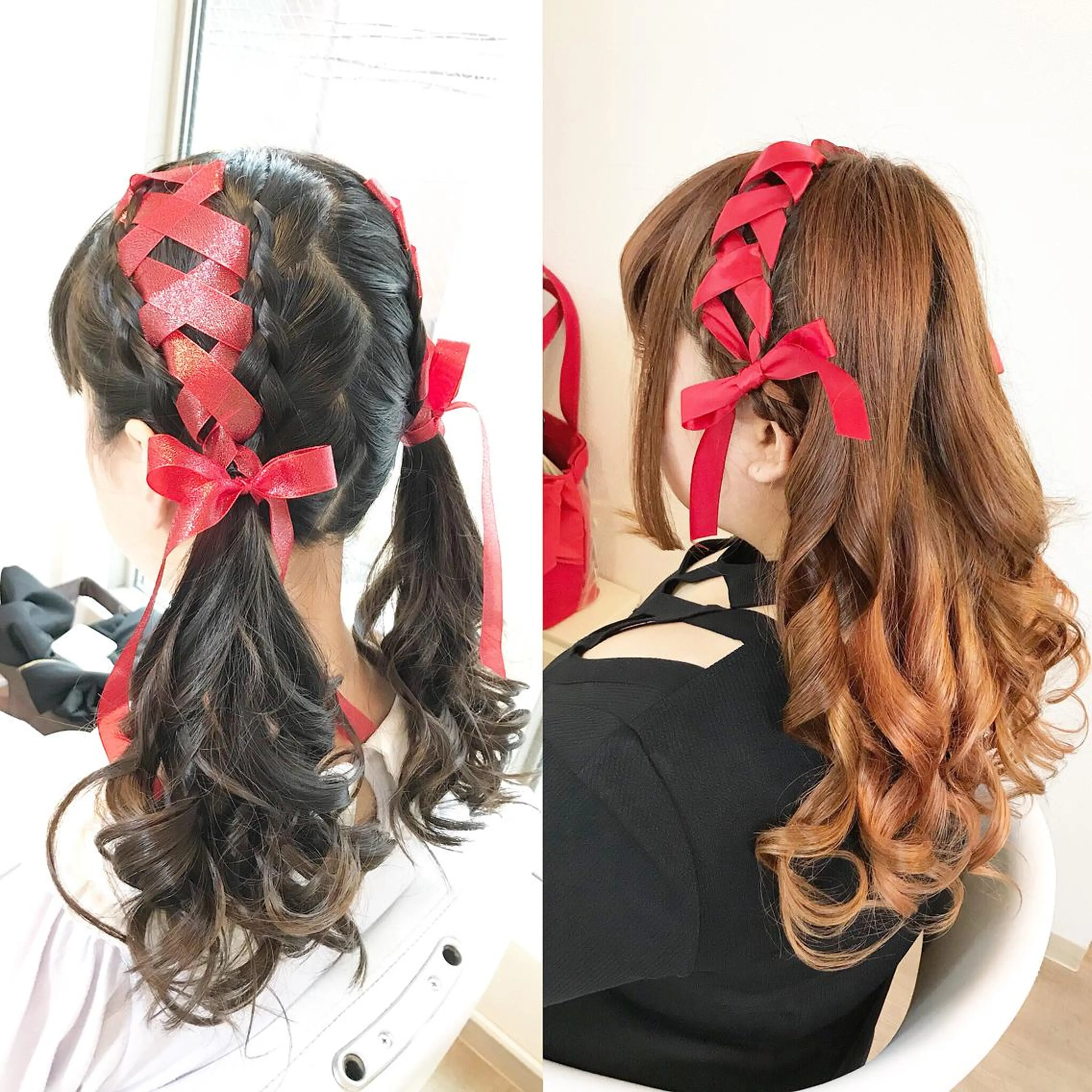 ミディアム ヘアアレンジ キッズ 早朝✨ヘアセット 着付け/清水玲歌のヘアスタイル