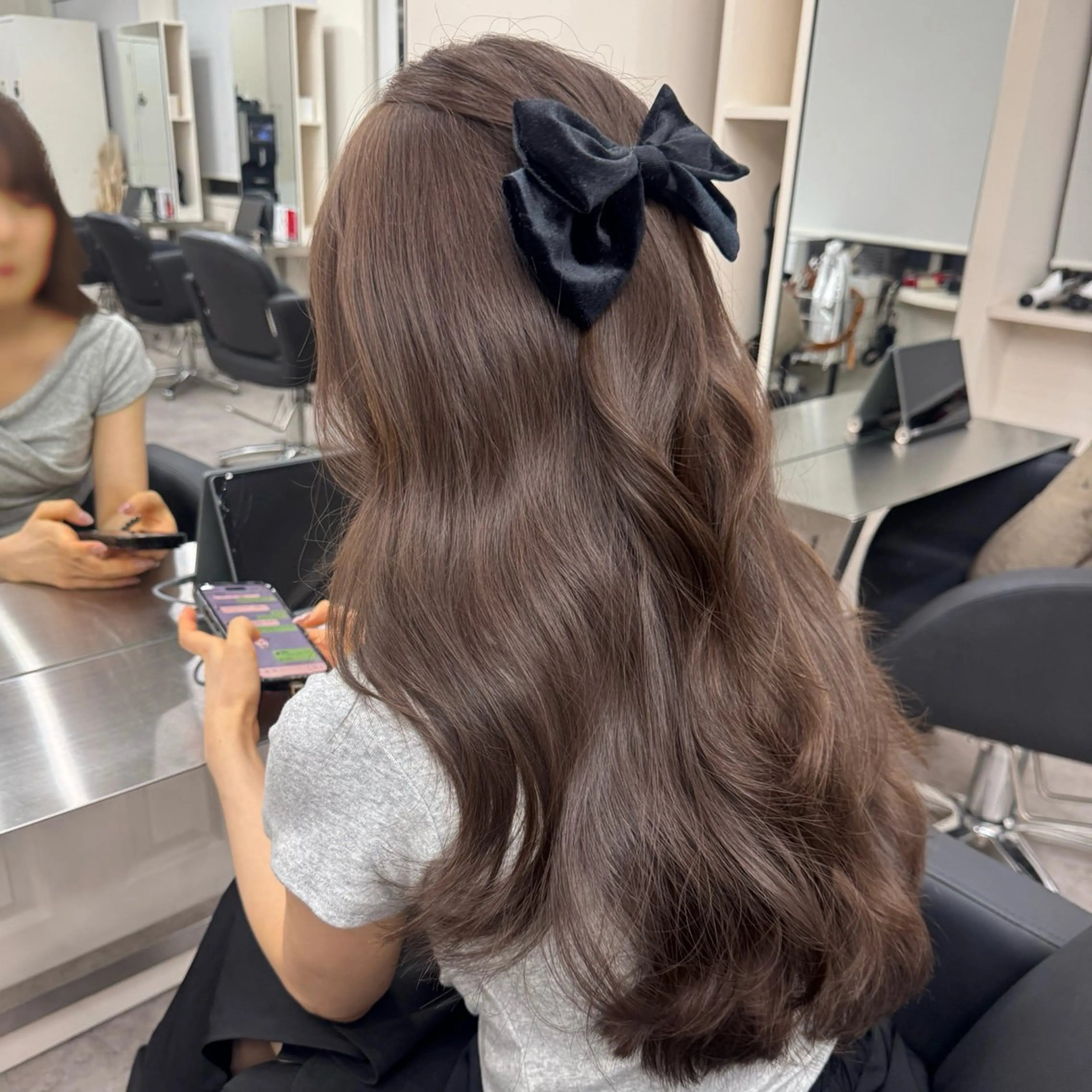 ロング カラー カット ヘアカラー トリートメント 🎀レイヤー×透明感 ×髪質改善🎀米田のヘアスタイル