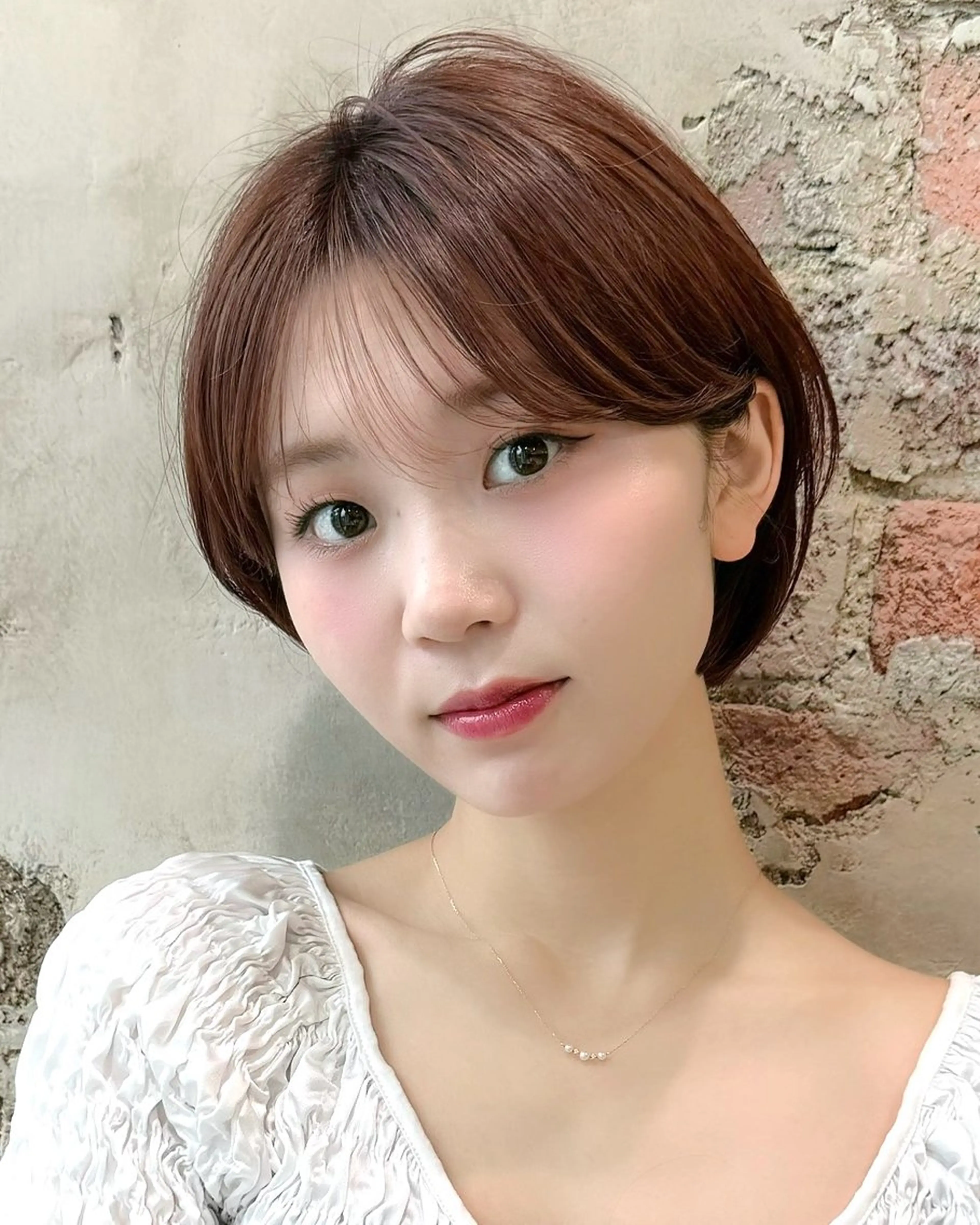 ショート カラー カット ヘアカラー トリートメント 💍新宿ショート 💍岩田莉奈のヘアスタイル